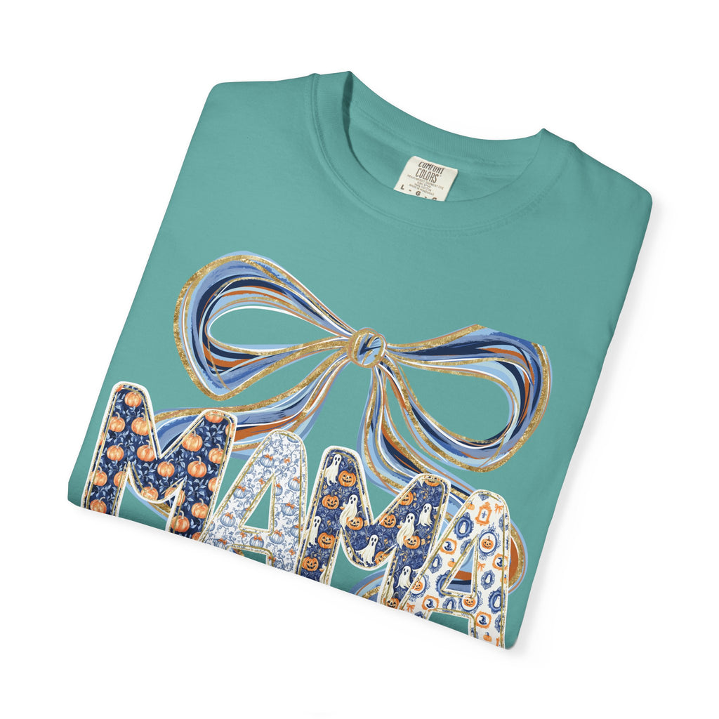 Fall Pumpkin Mama Bow - Comfort Color
