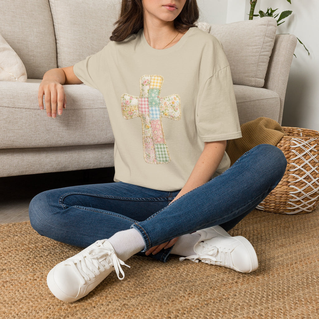 Patchwork Cross - Gildan Soft Style