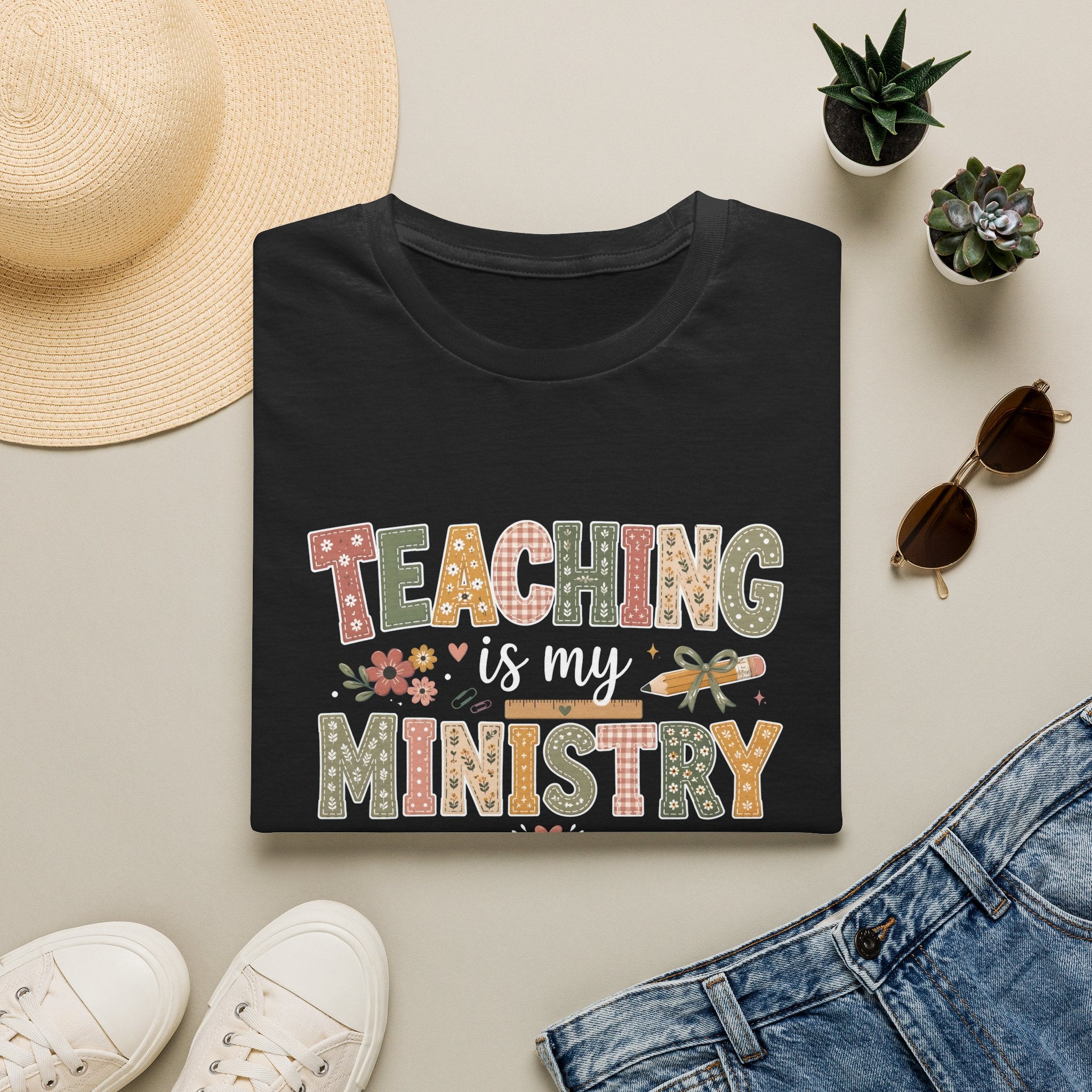 Teaching Is My Ministry T-Shirt — Christian Teacher Gifts, Faith-Based Classroom Tee