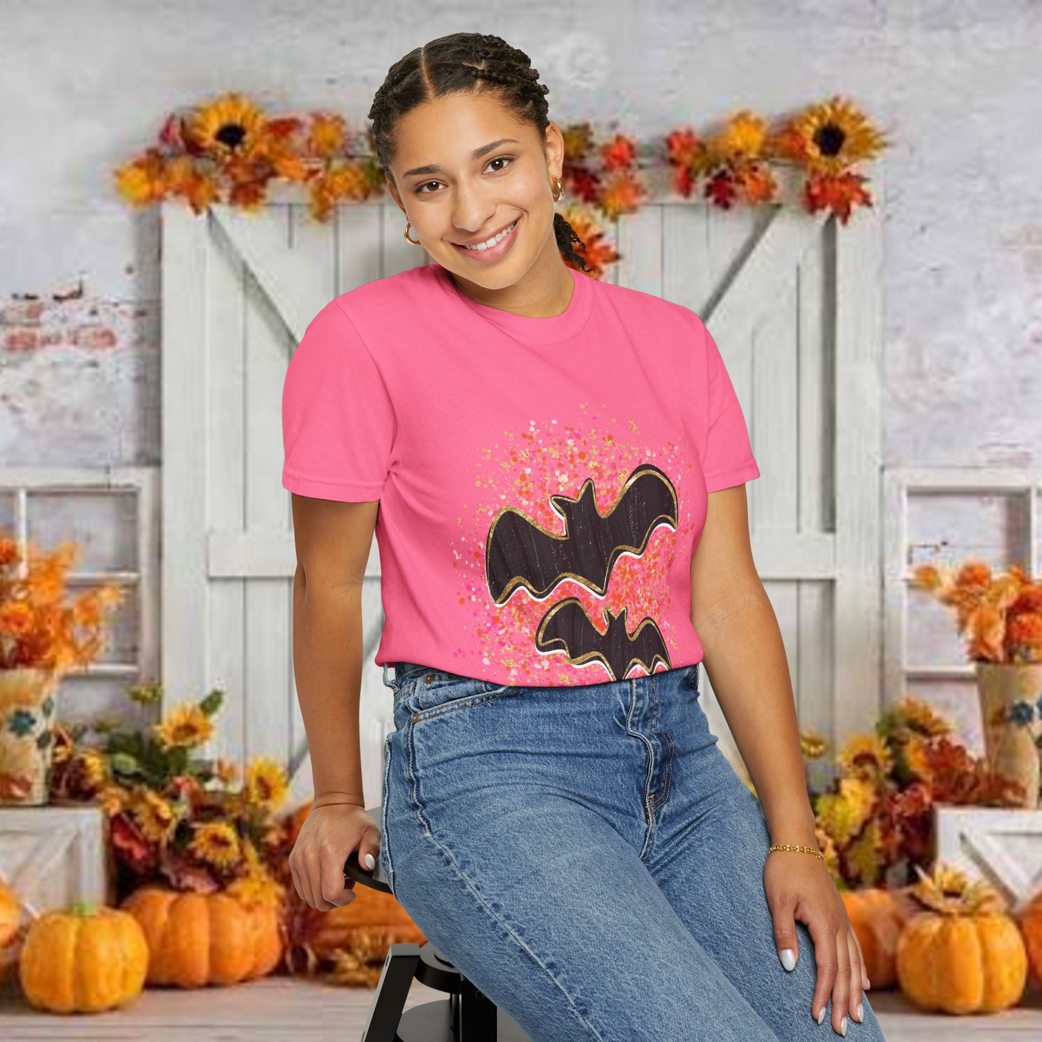 Halloween Bat Splatter T-Shirt