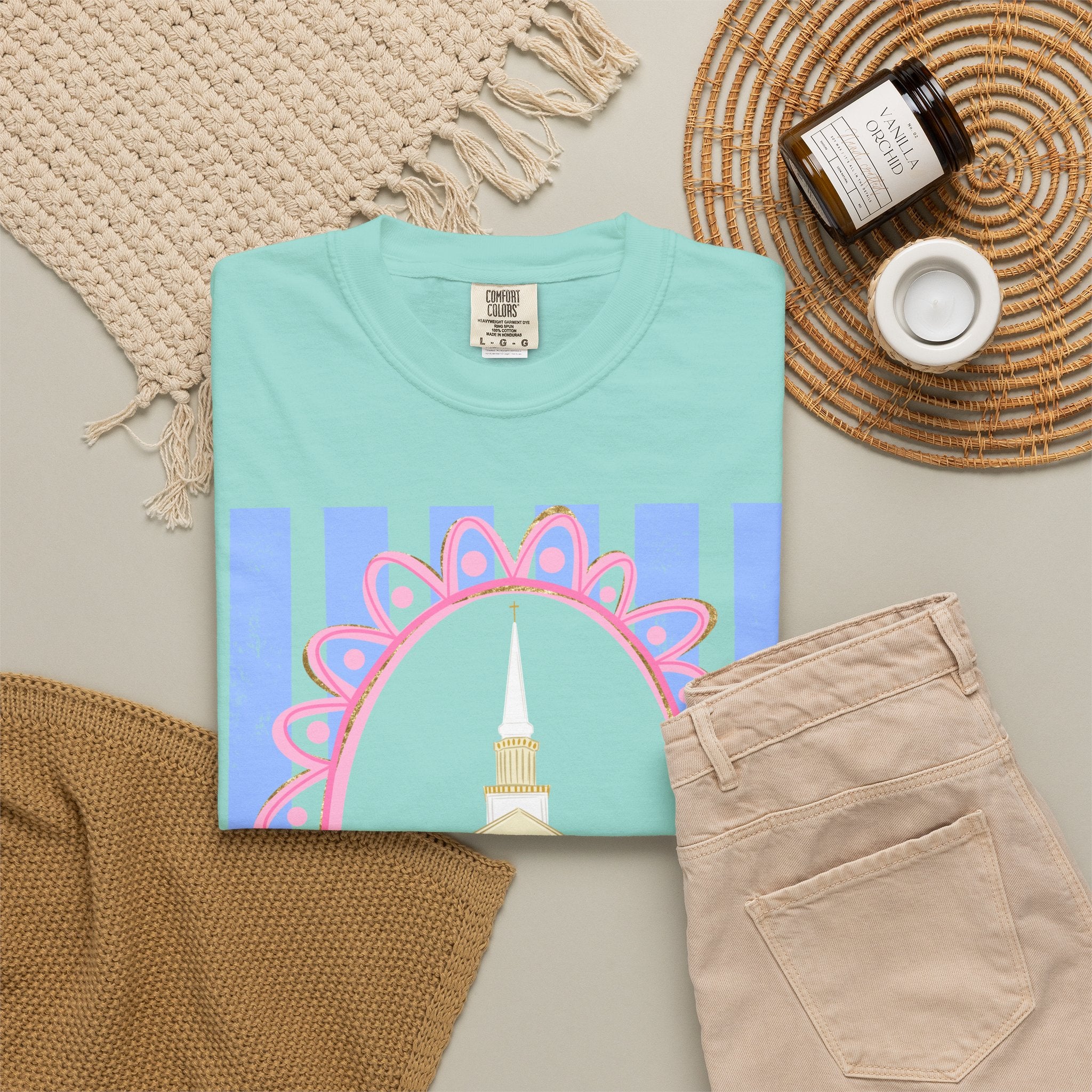 Pastel Chapel Illustration Tee