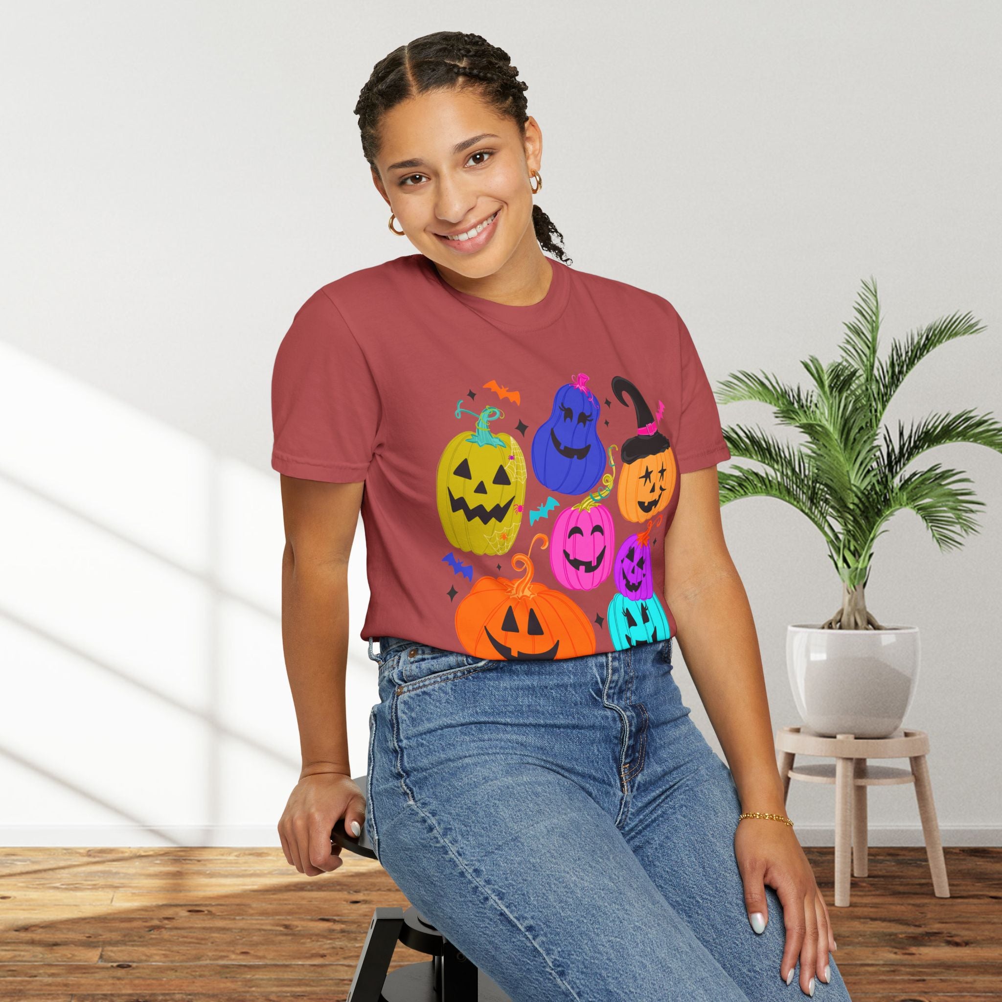 Colorful Jack-O'-Lantern Halloween T-Shirt