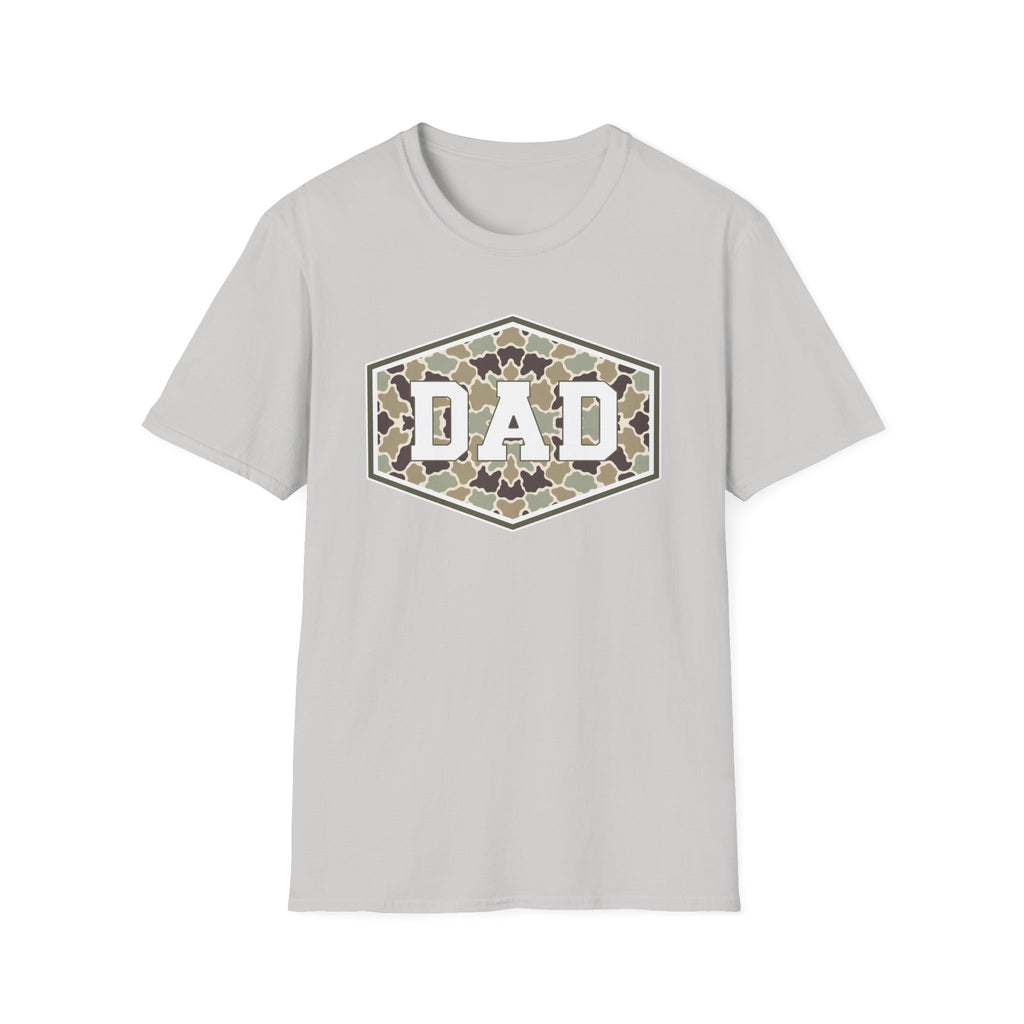 Dad Camo Badge- Gildan Soft Style