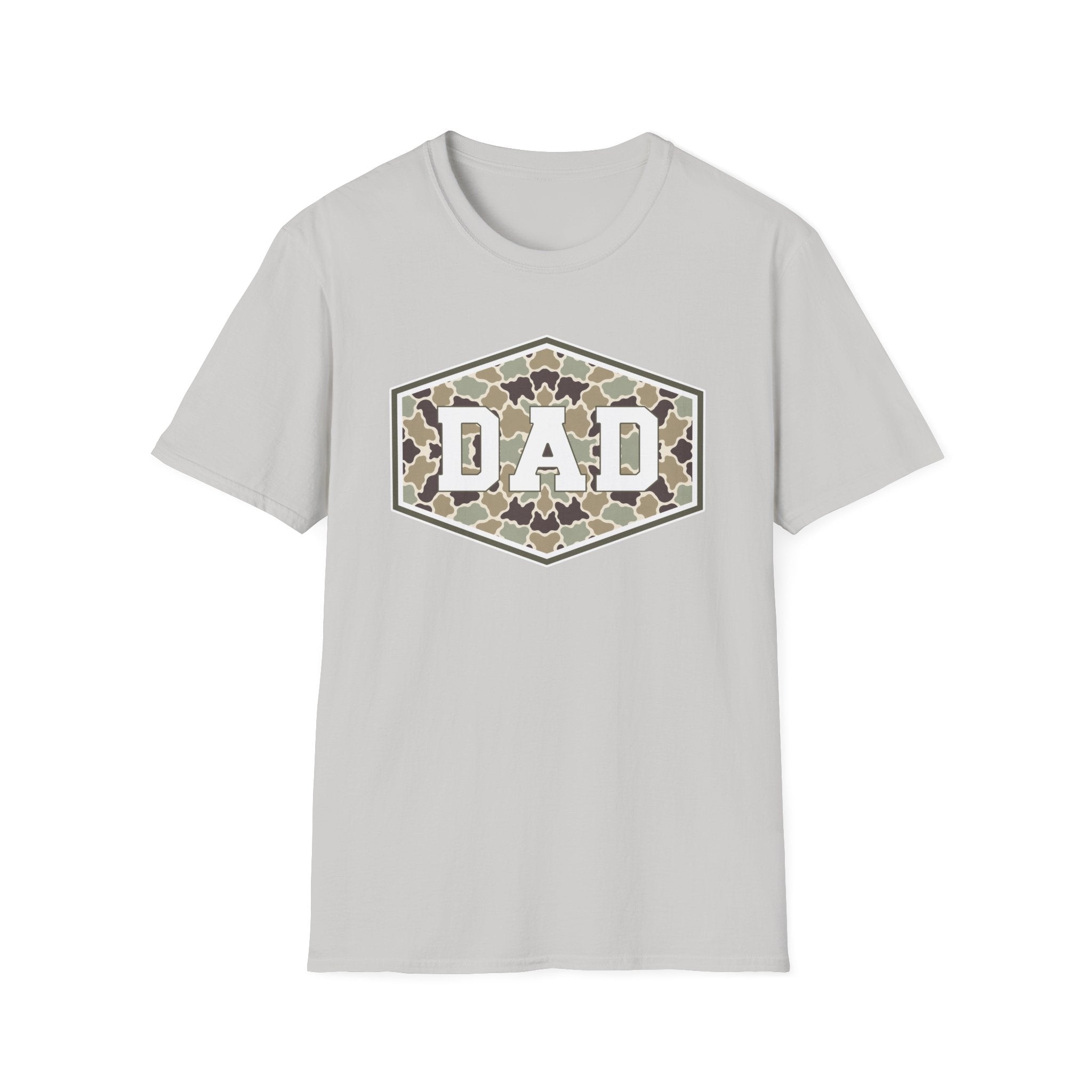 Dad Camo Badge- Gildan Soft Style