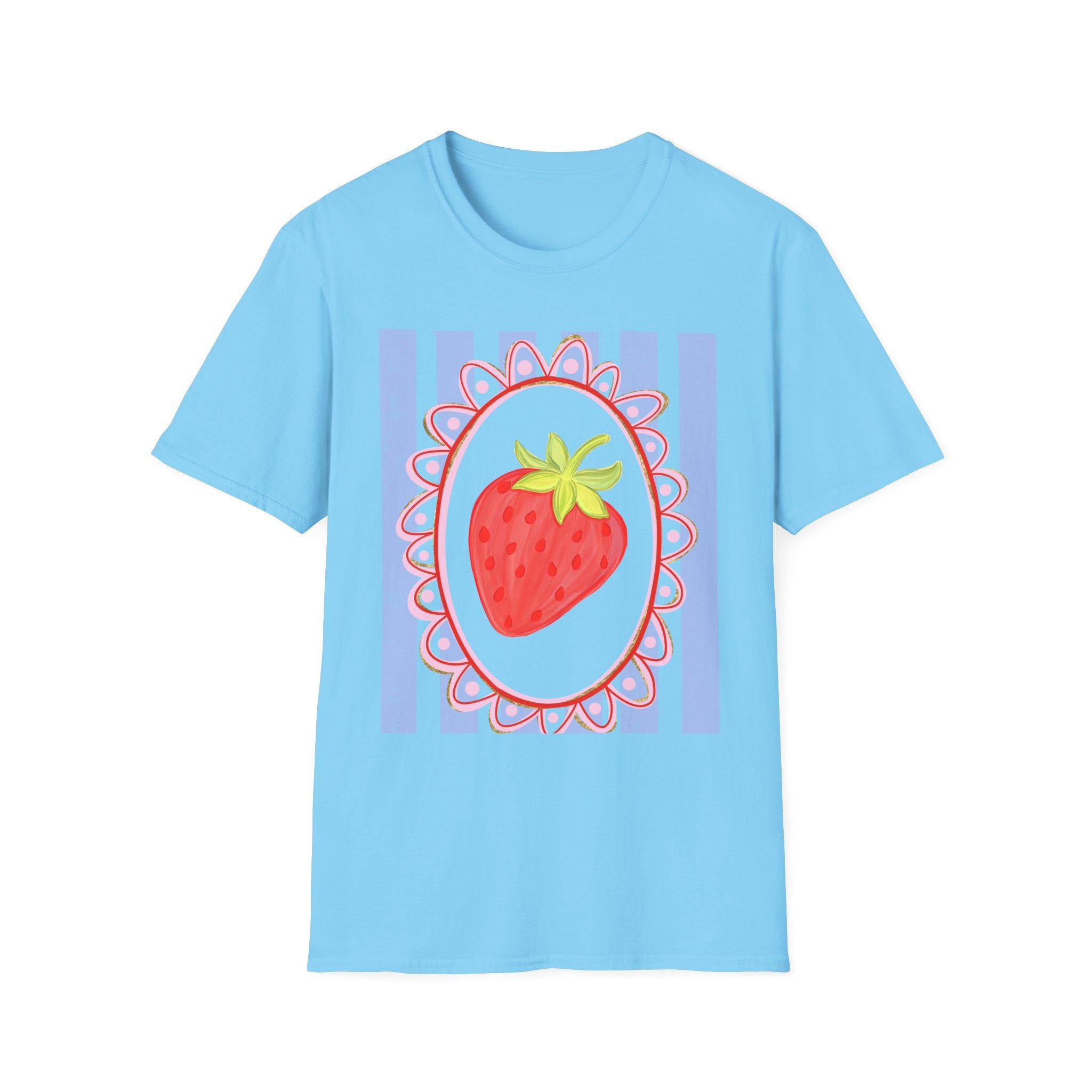 Strawberry with Frame - Gildan Soft Style