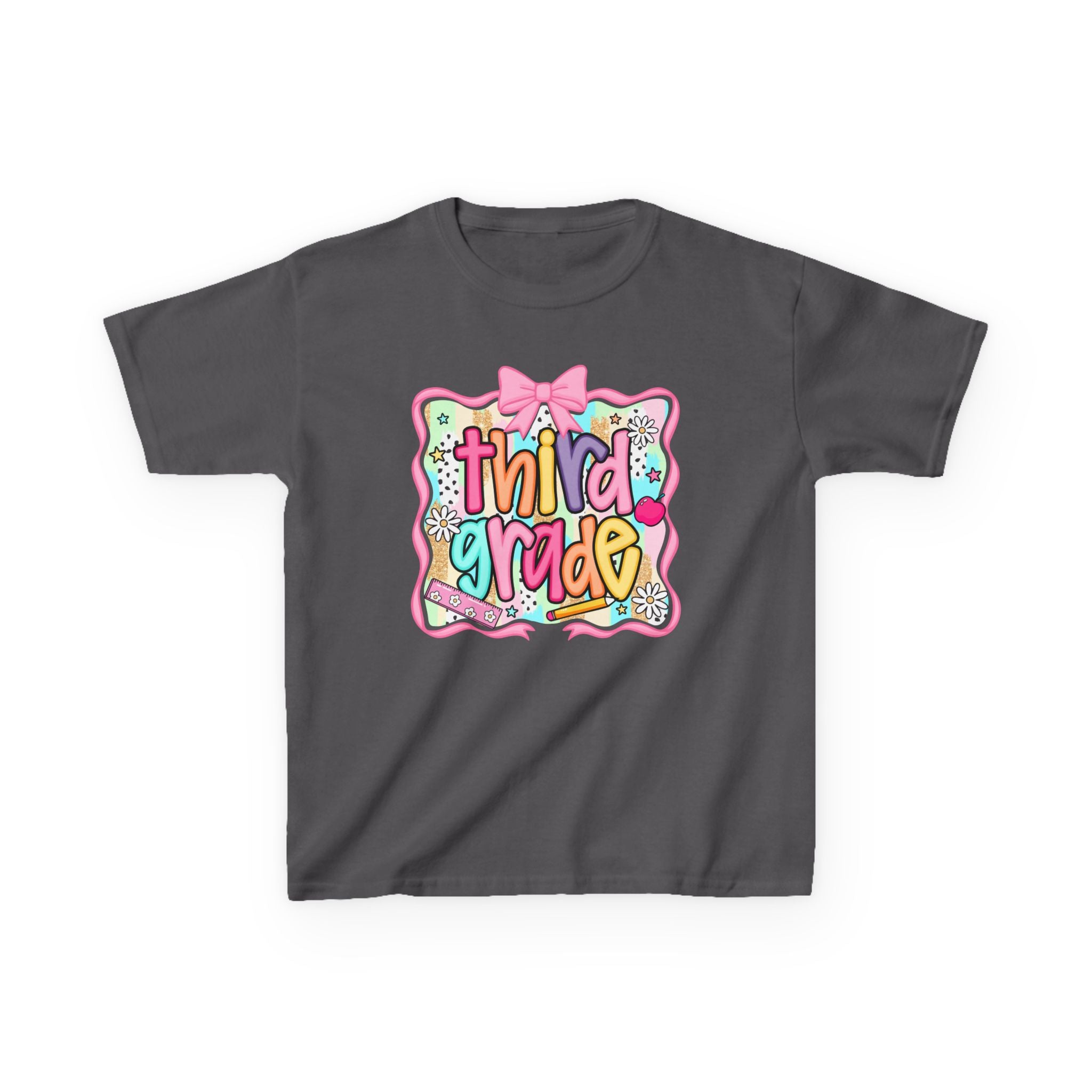 Third Grade Kids T‑Shirt — Colorful Back-to-School Design
