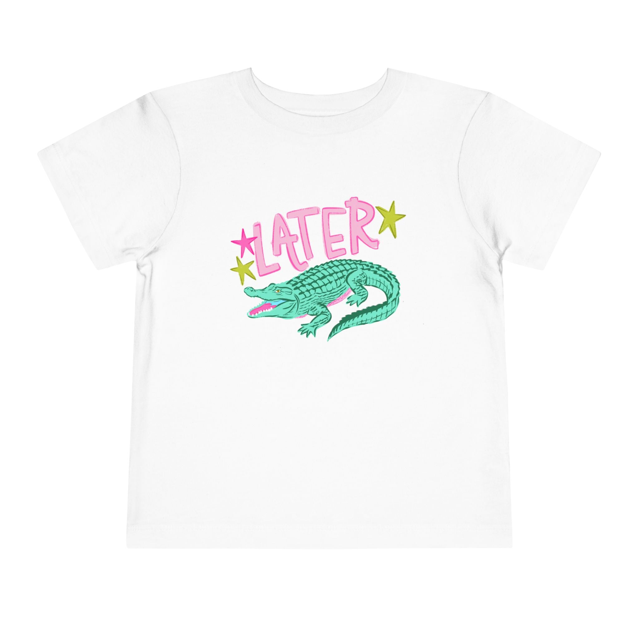 Toddler Tee — 'Later/After While' Cute Crocodile Graphic Shirt