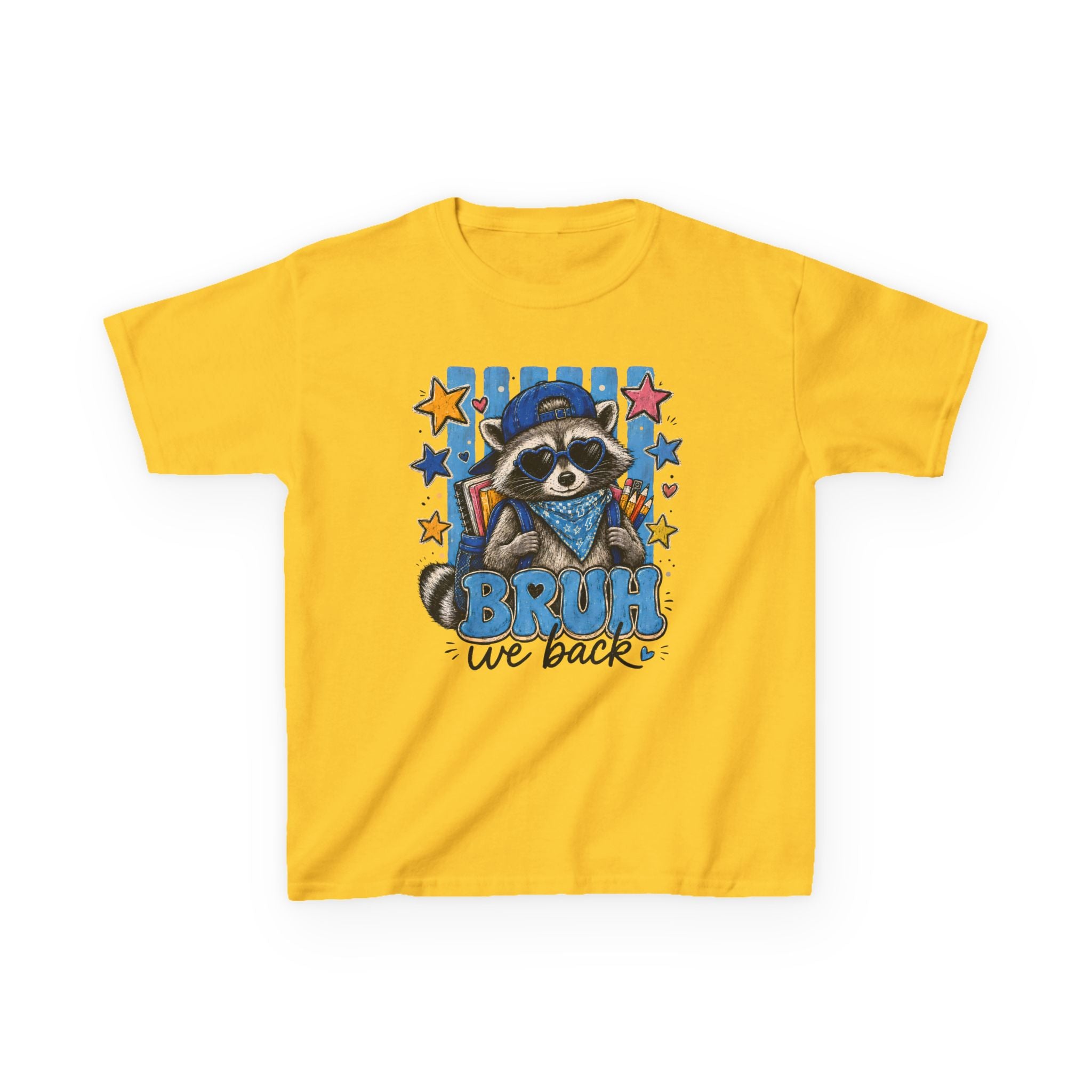 Kids 'Bruh We Back' Raccoon T-Shirt