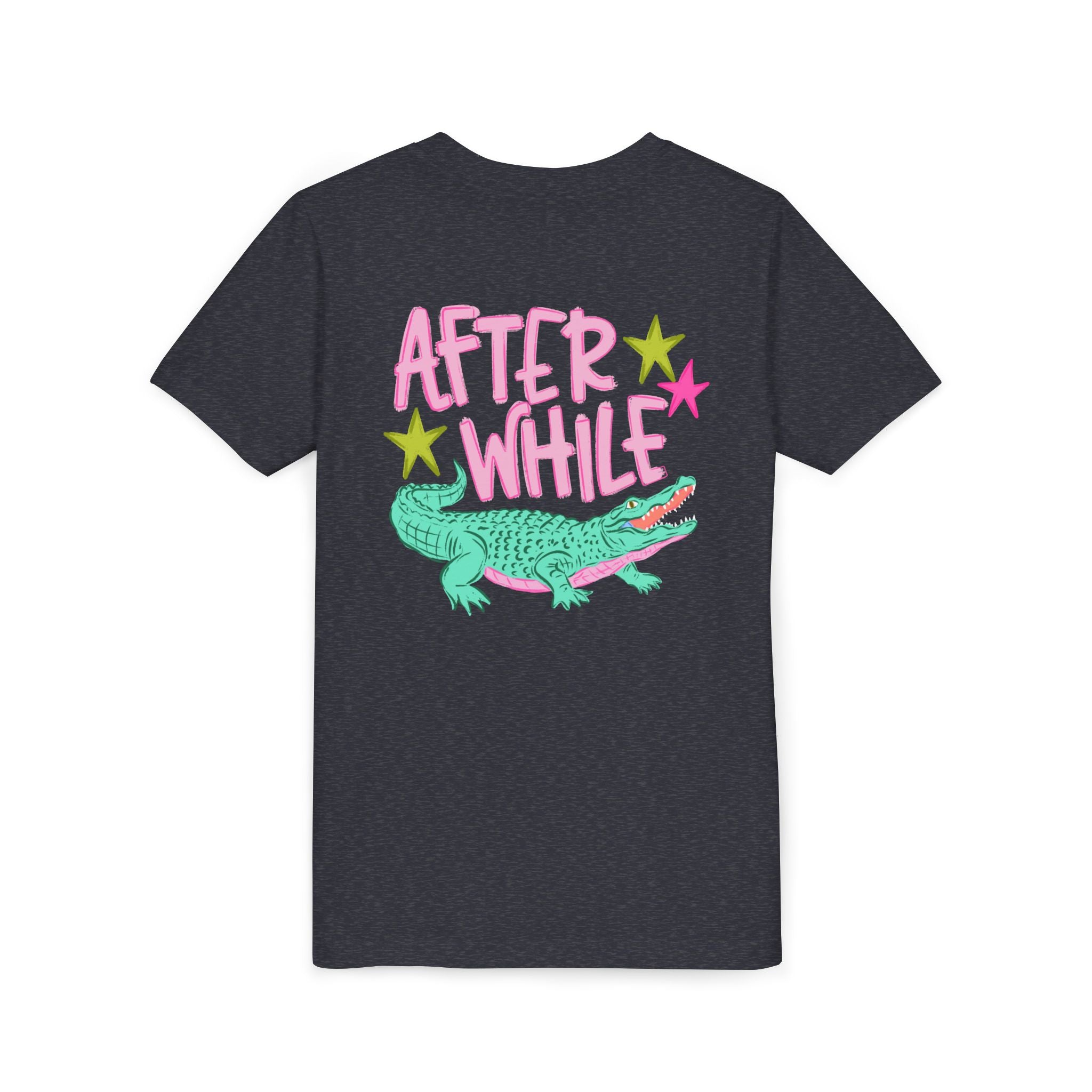 Youth Tee — "Later/After While" Retro Crocodile Graphic
