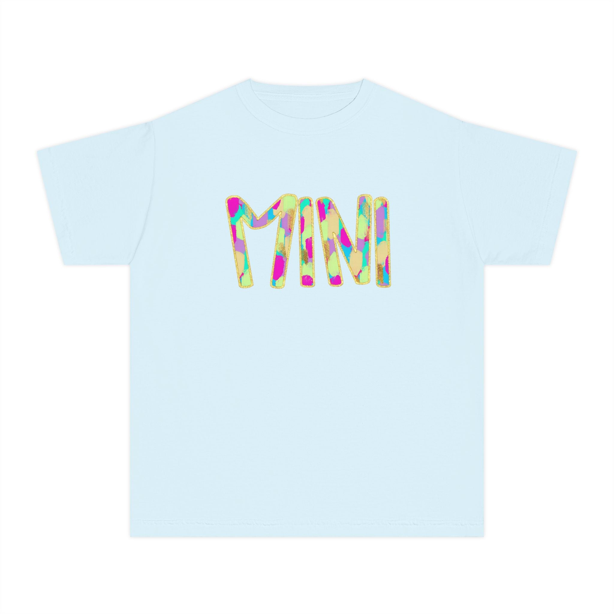 Youth Tee with Colorful 'MIM' Graphic — Vibrant Kid's Casual Shirt