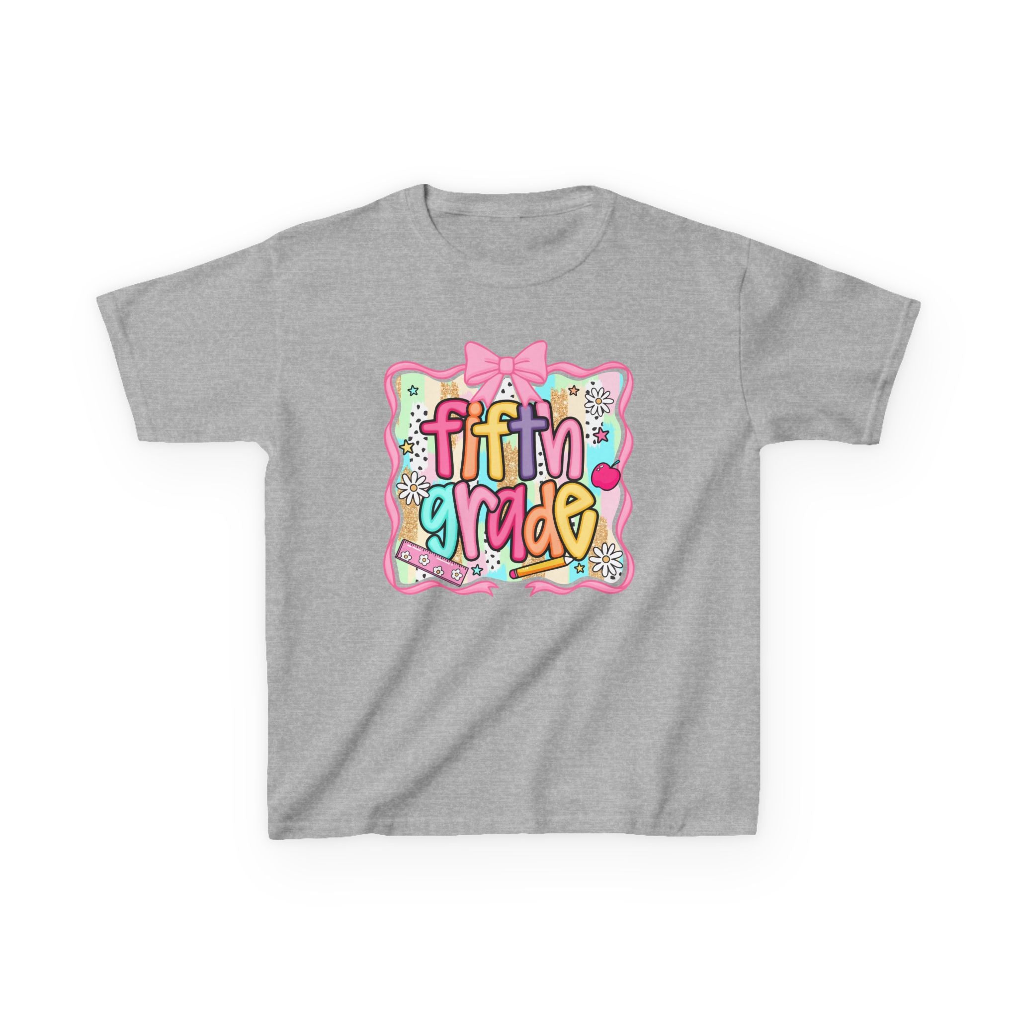 Fifth Grade Kids T-Shirt — Colorful Back-to-School Classroom Tee