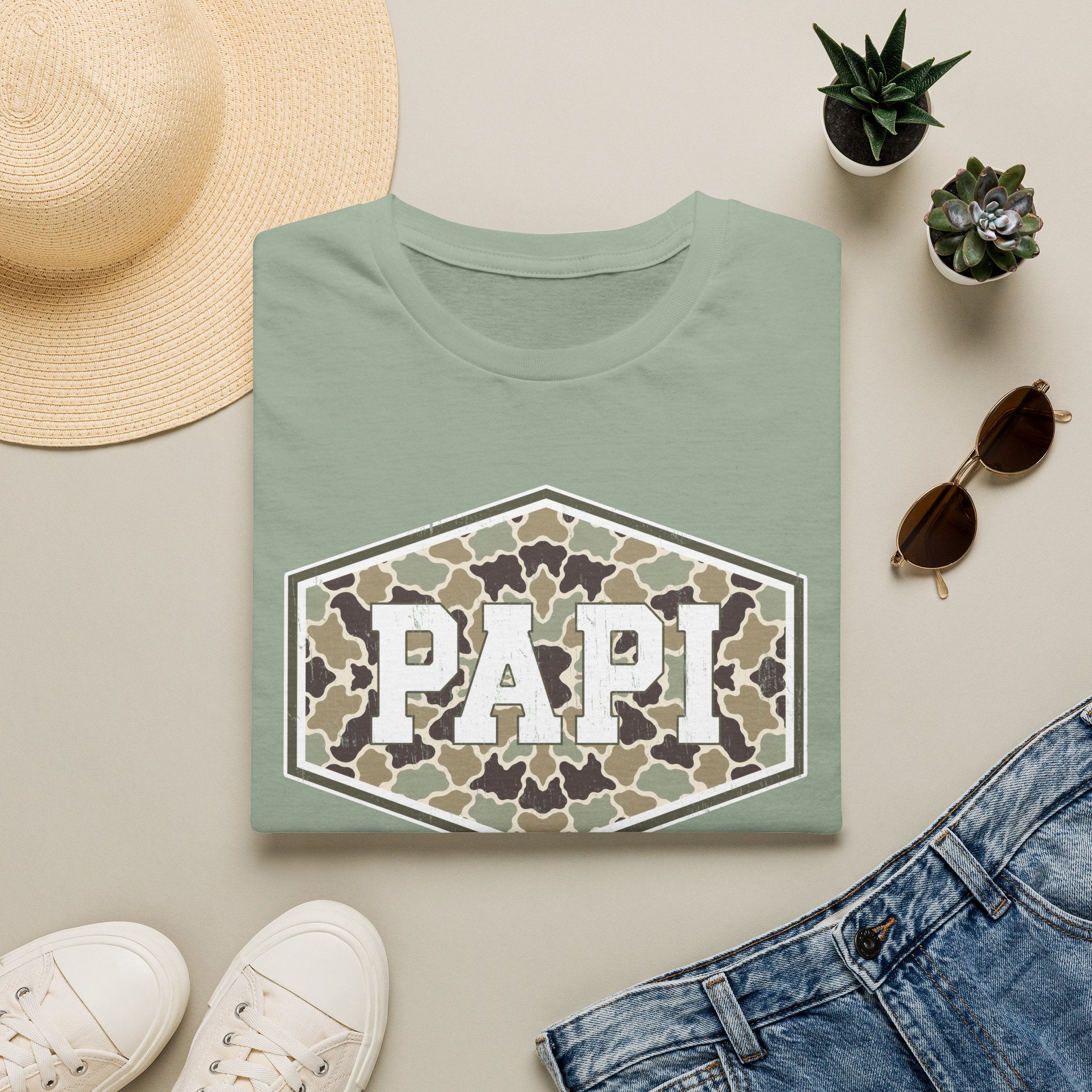 Papi Camo - Gildan Soft Style