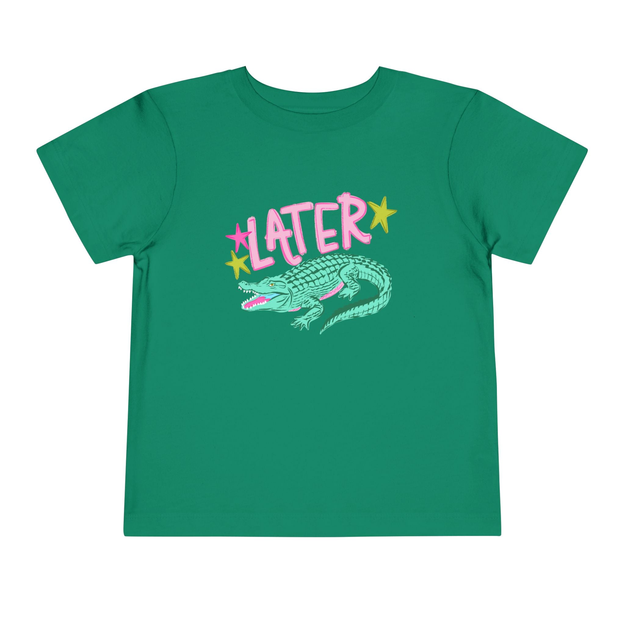 Toddler Tee — 'Later/After While' Cute Crocodile Graphic Shirt