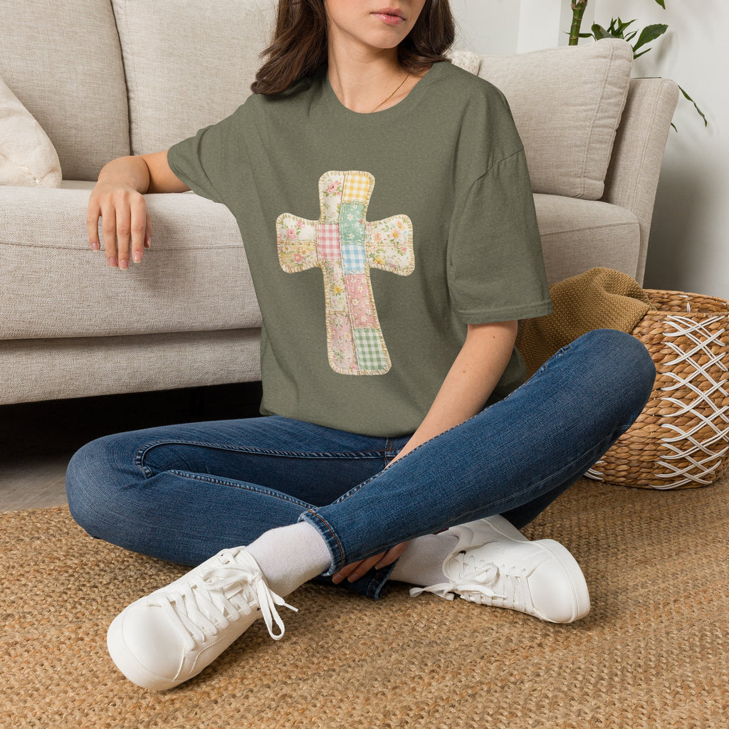 Patchwork Cross - Gildan Soft Style