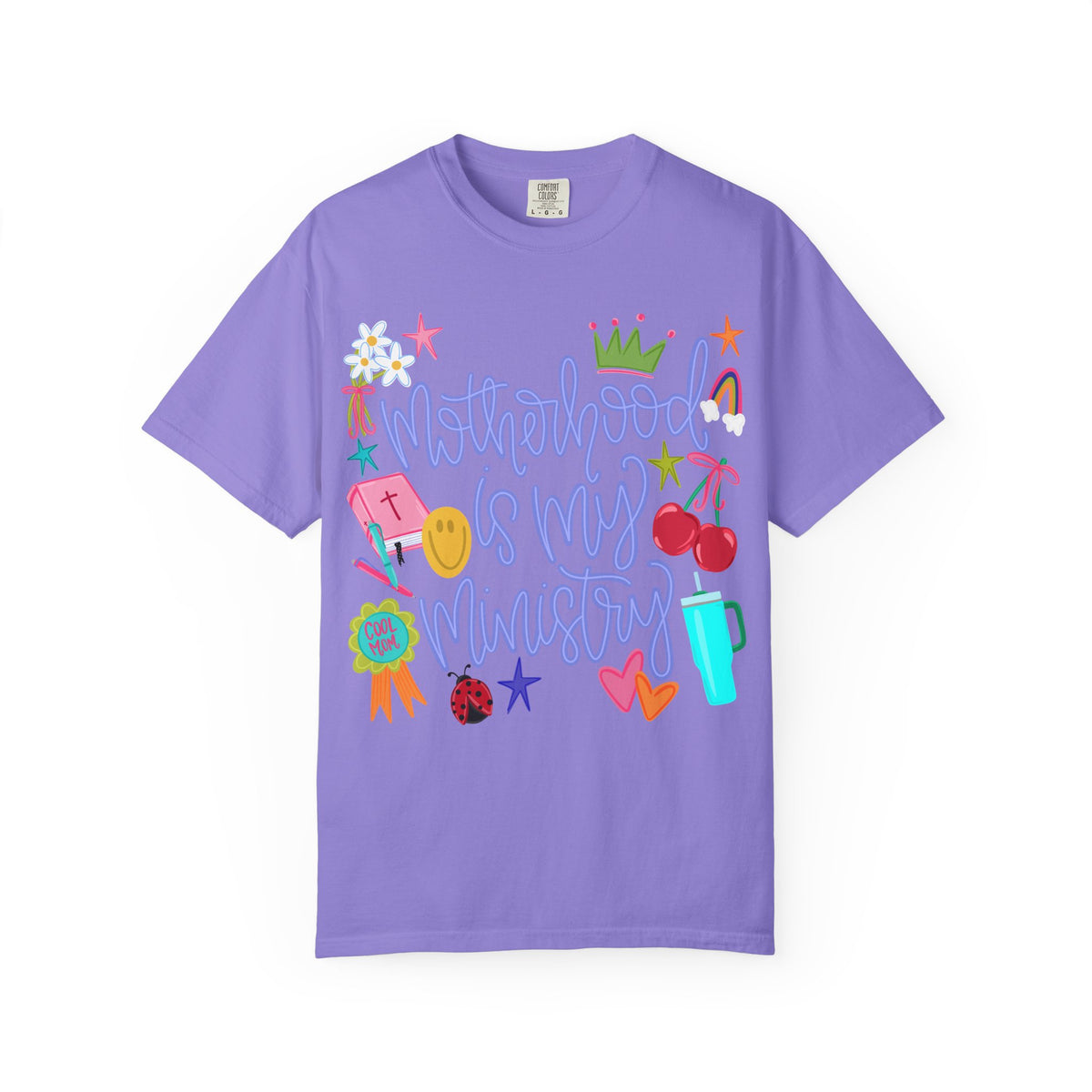 Motherhood is my Ministry purple font