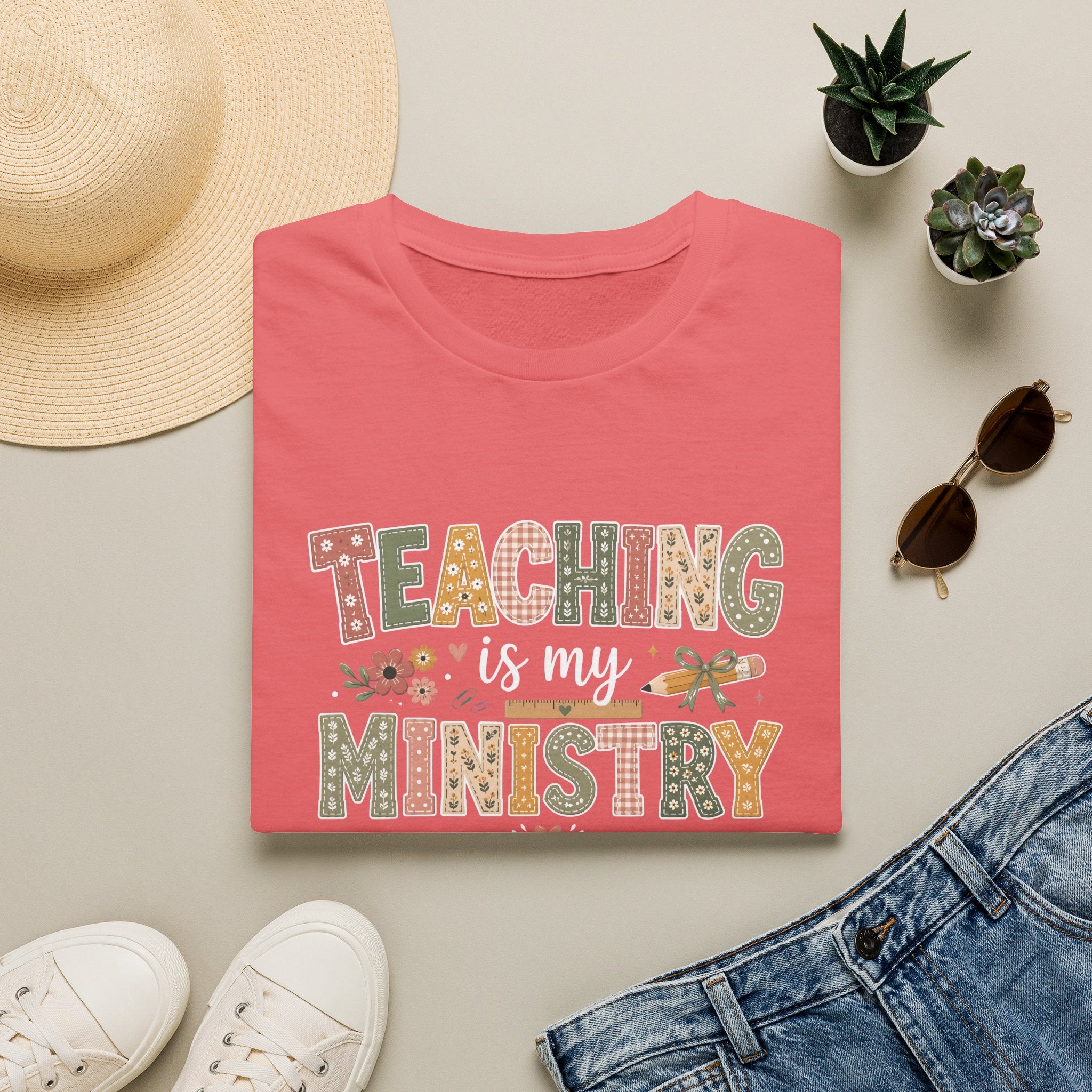 Teaching Is My Ministry T-Shirt — Christian Teacher Gifts, Faith-Based Classroom Tee