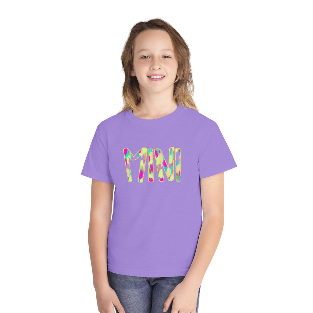 Youth Tee with Colorful 'MIM' Graphic — Vibrant Kid's Casual Shirt