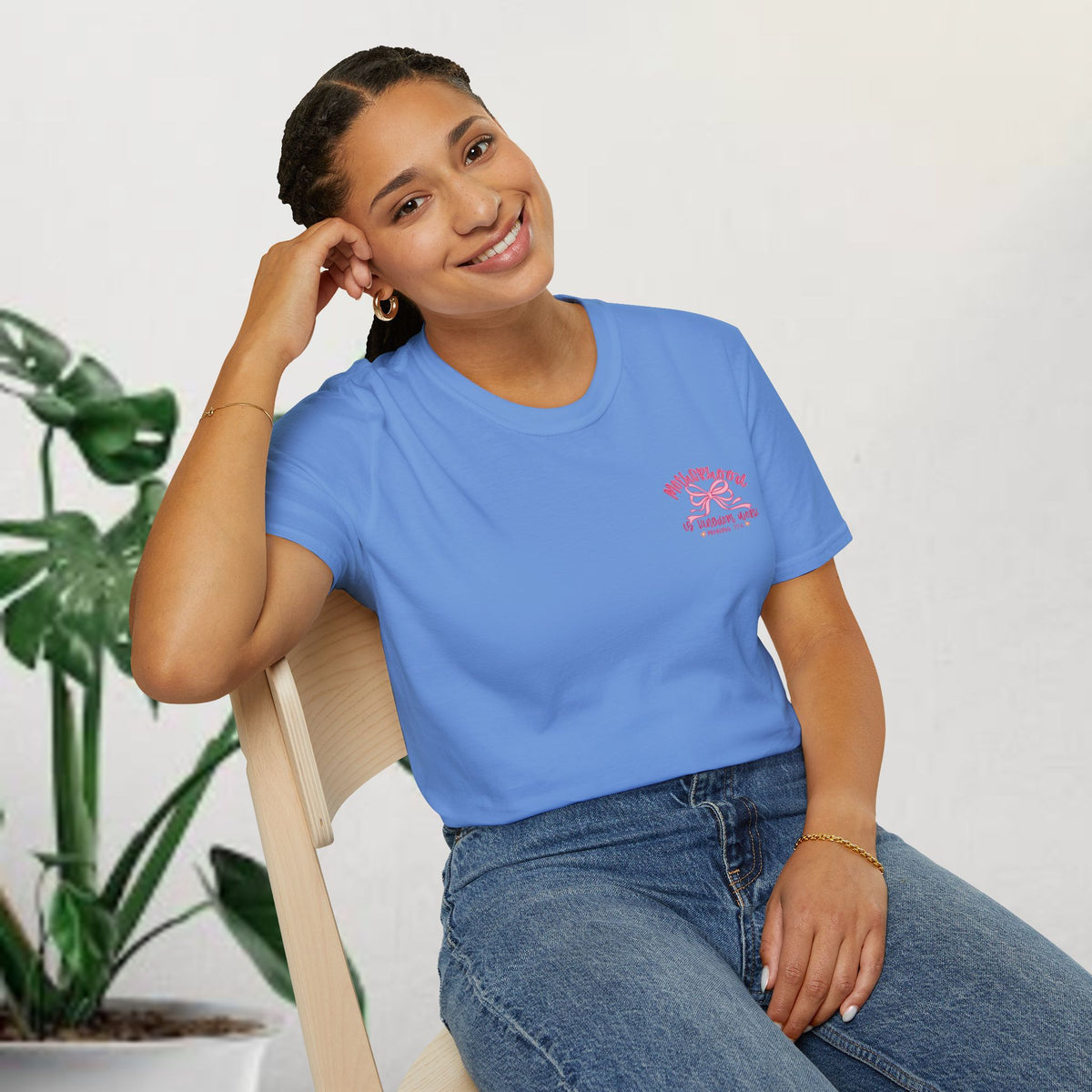 Motherhood is my Ministry Tee – Pink Ribbon Mom Graphic T-Shirt
