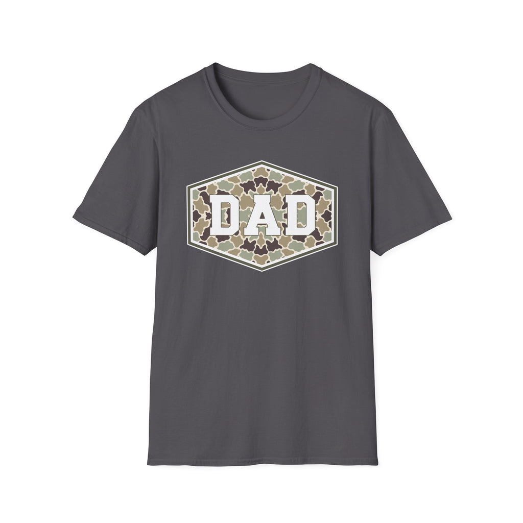 Dad Camo Badge- Gildan Soft Style