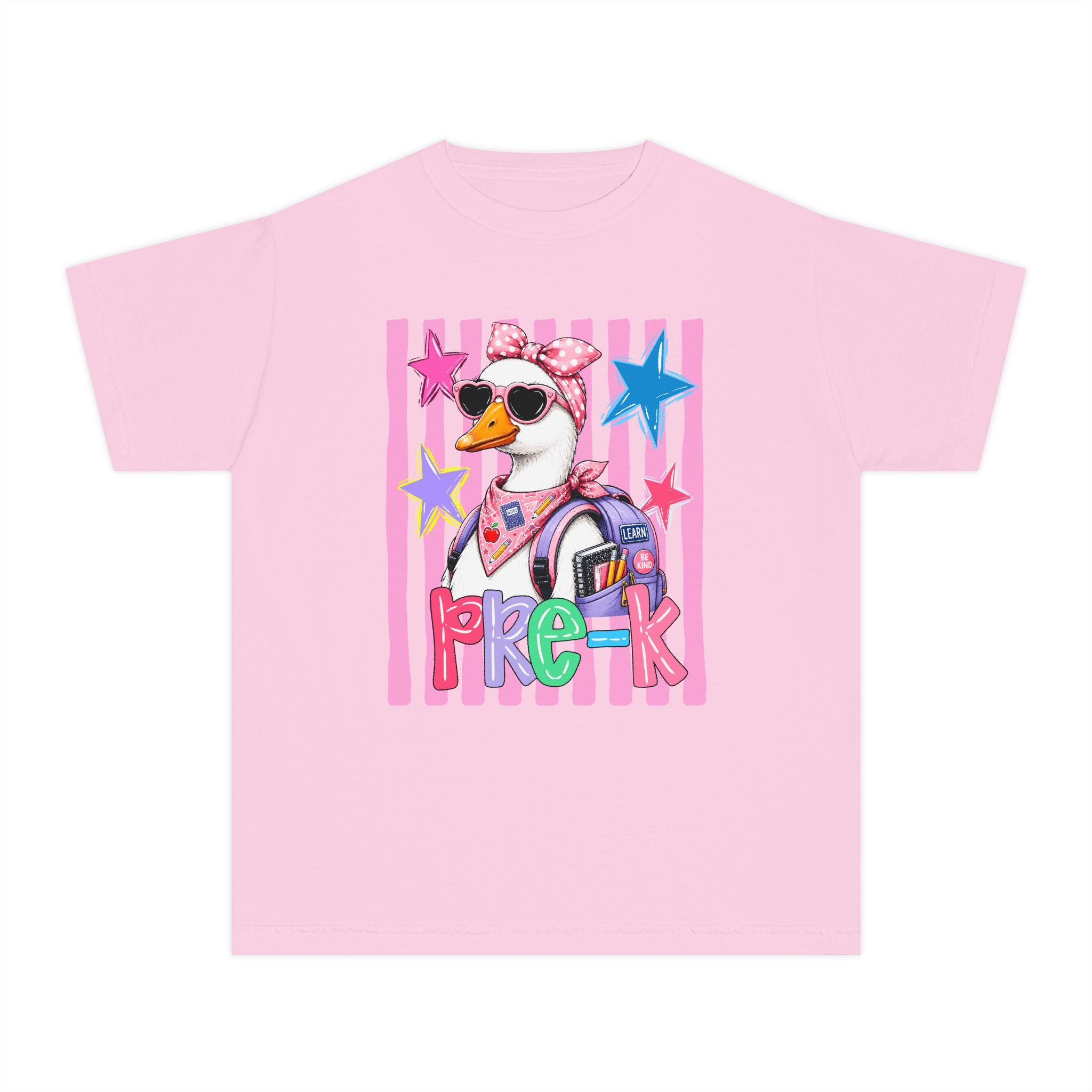 Pre-K Girl Duck Kids Tee — Cute Back-to-School Preschool Shirt