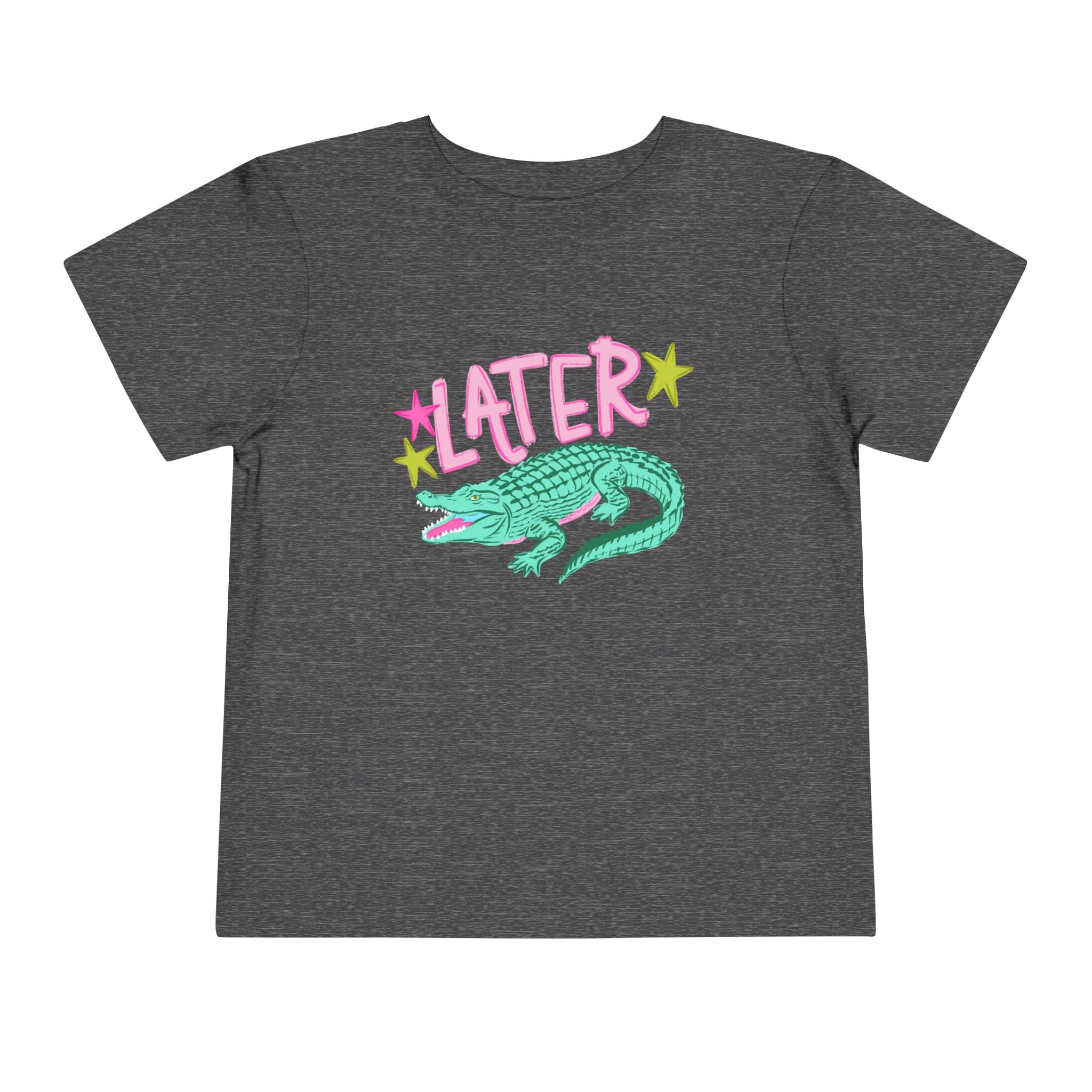Toddler Tee — 'Later/After While' Cute Crocodile Graphic Shirt