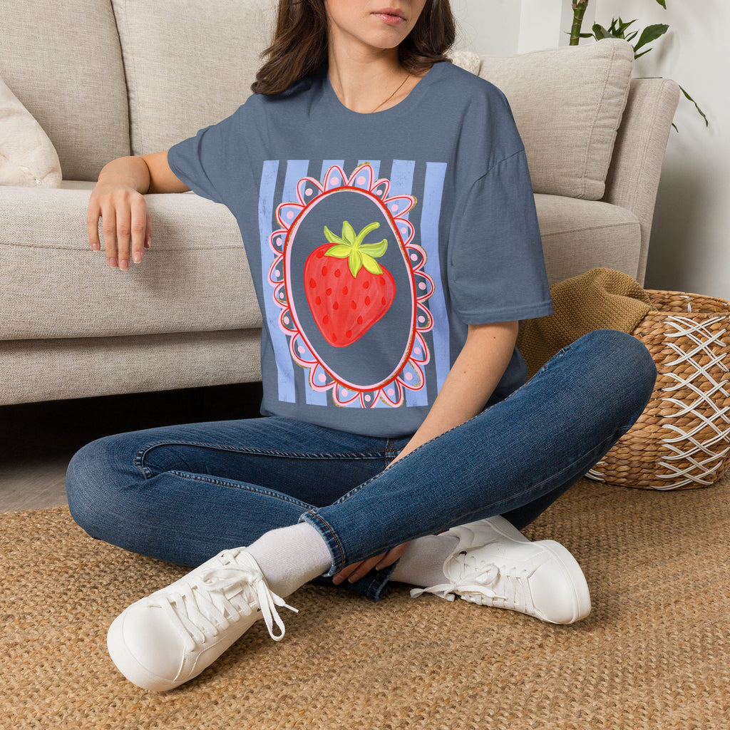 Strawberry with Frame - Gildan Soft Style