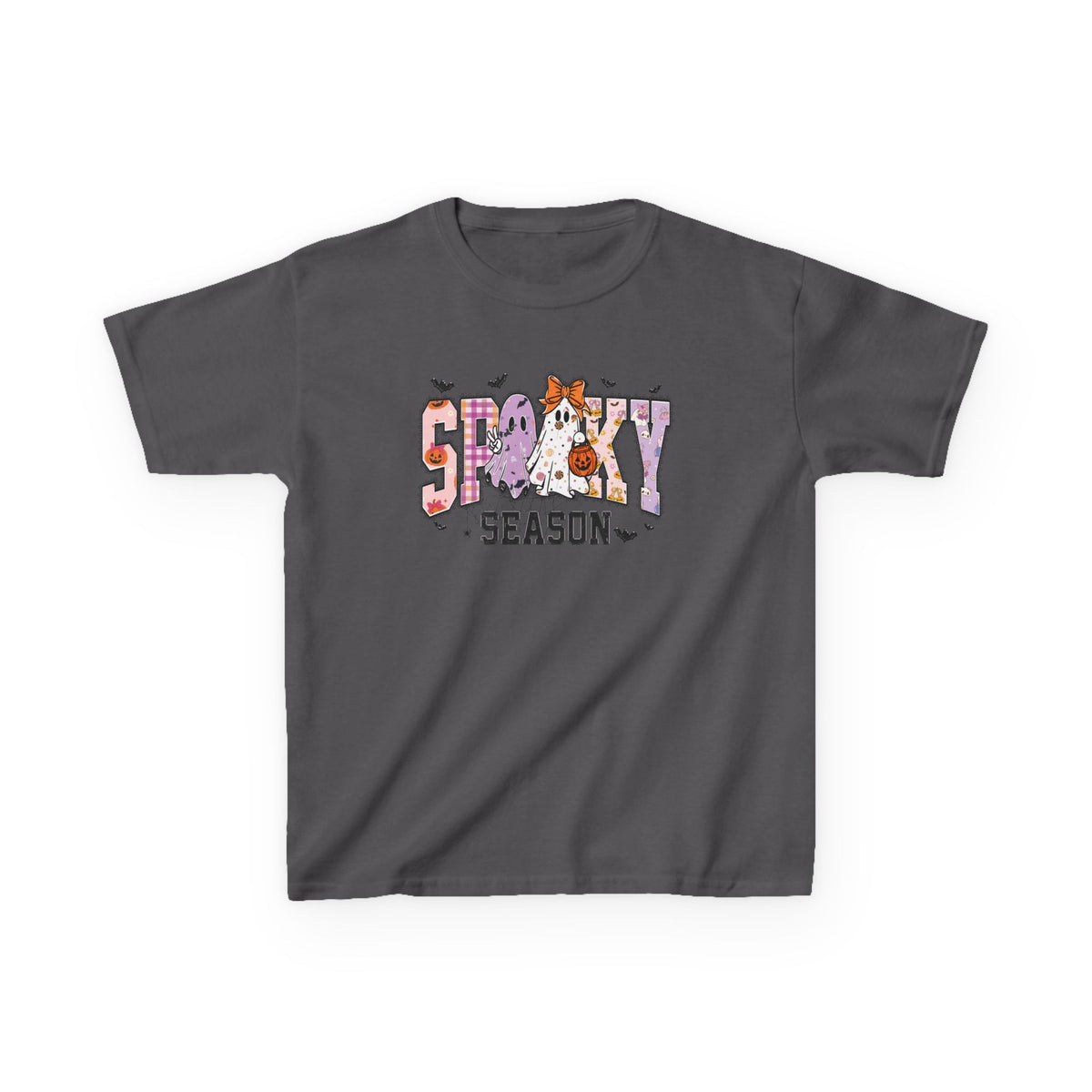Kids Spooky Season Cute Ghost & Pumpkin Shirt