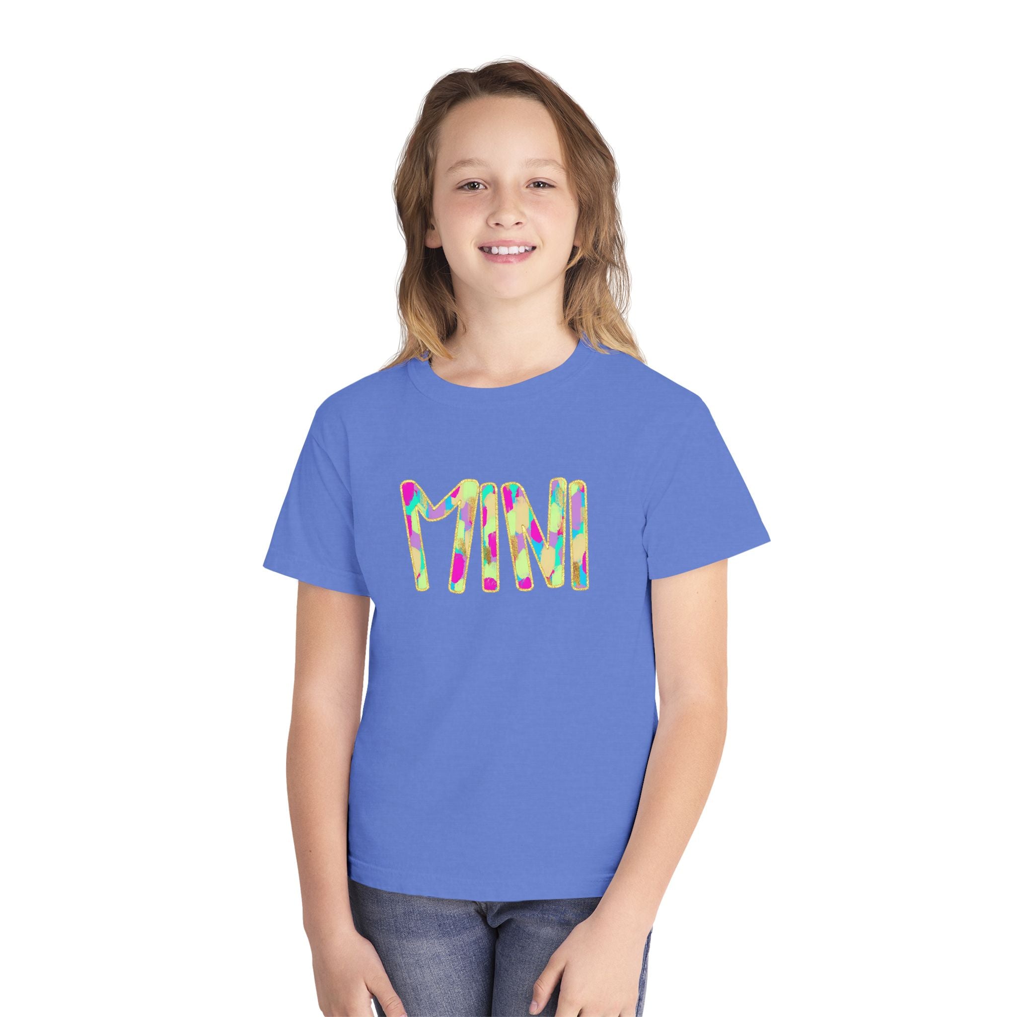 Youth Tee with Colorful 'MIM' Graphic — Vibrant Kid's Casual Shirt
