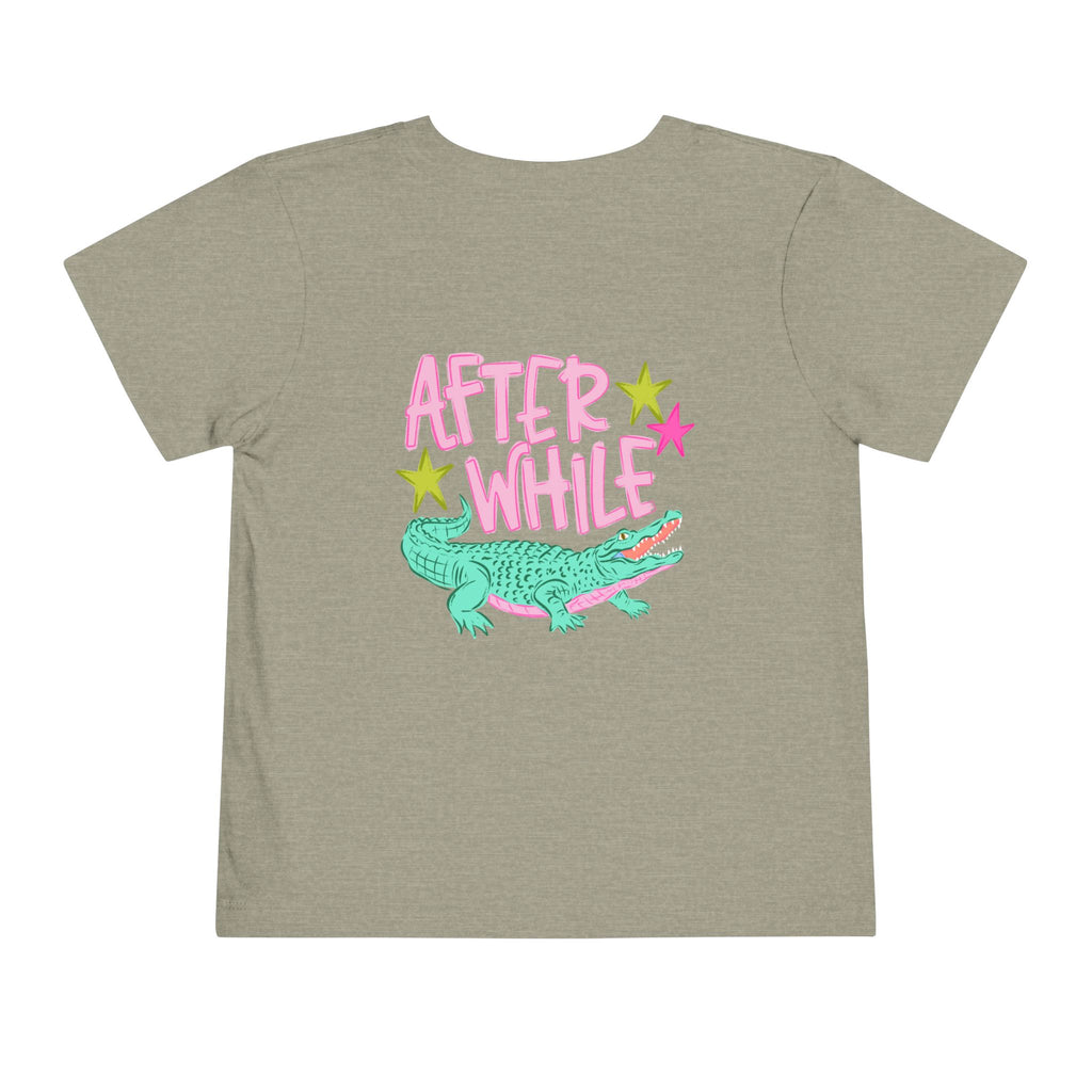 Toddler Tee — 'Later/After While' Cute Crocodile Graphic Shirt