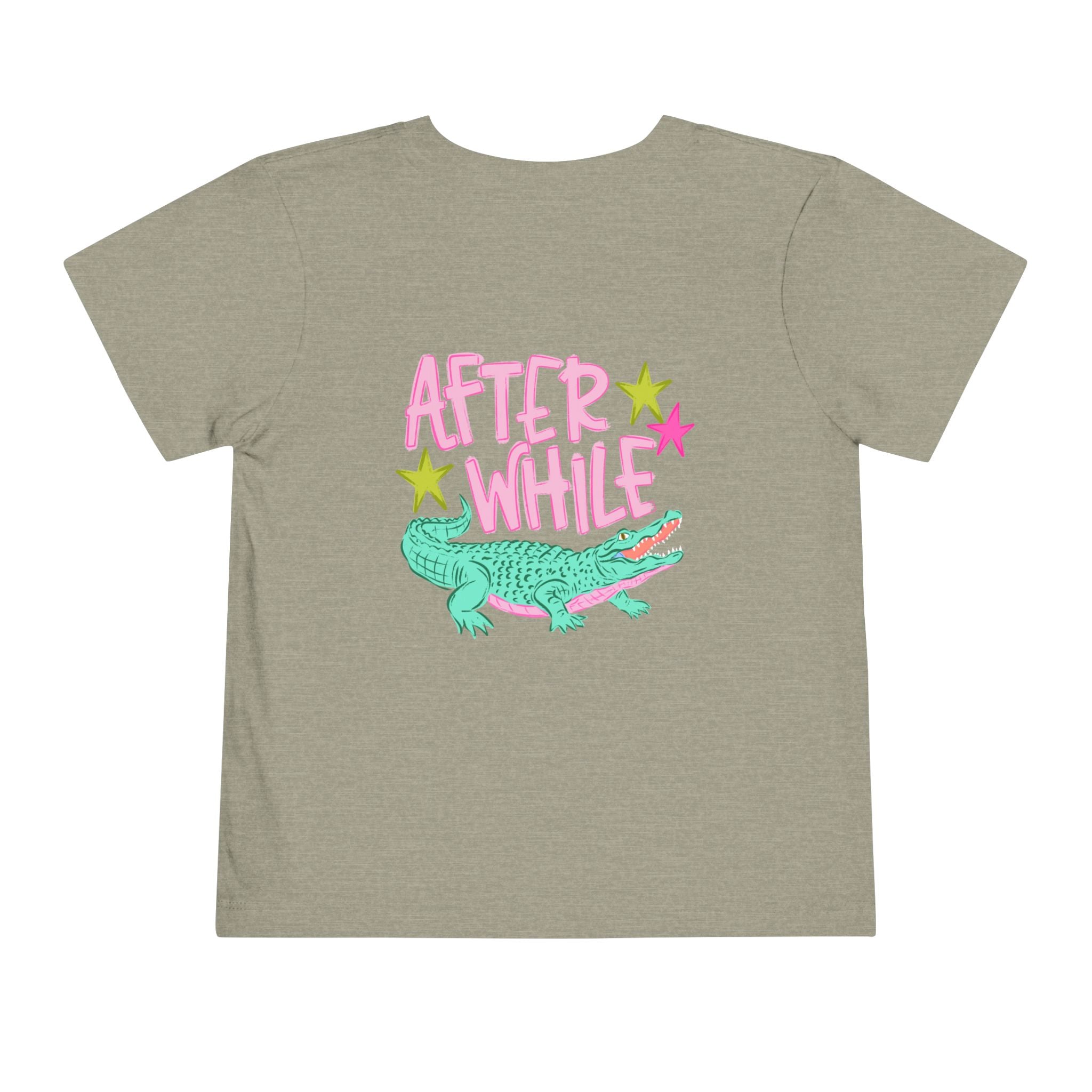 Toddler Tee — 'Later/After While' Cute Crocodile Graphic Shirt