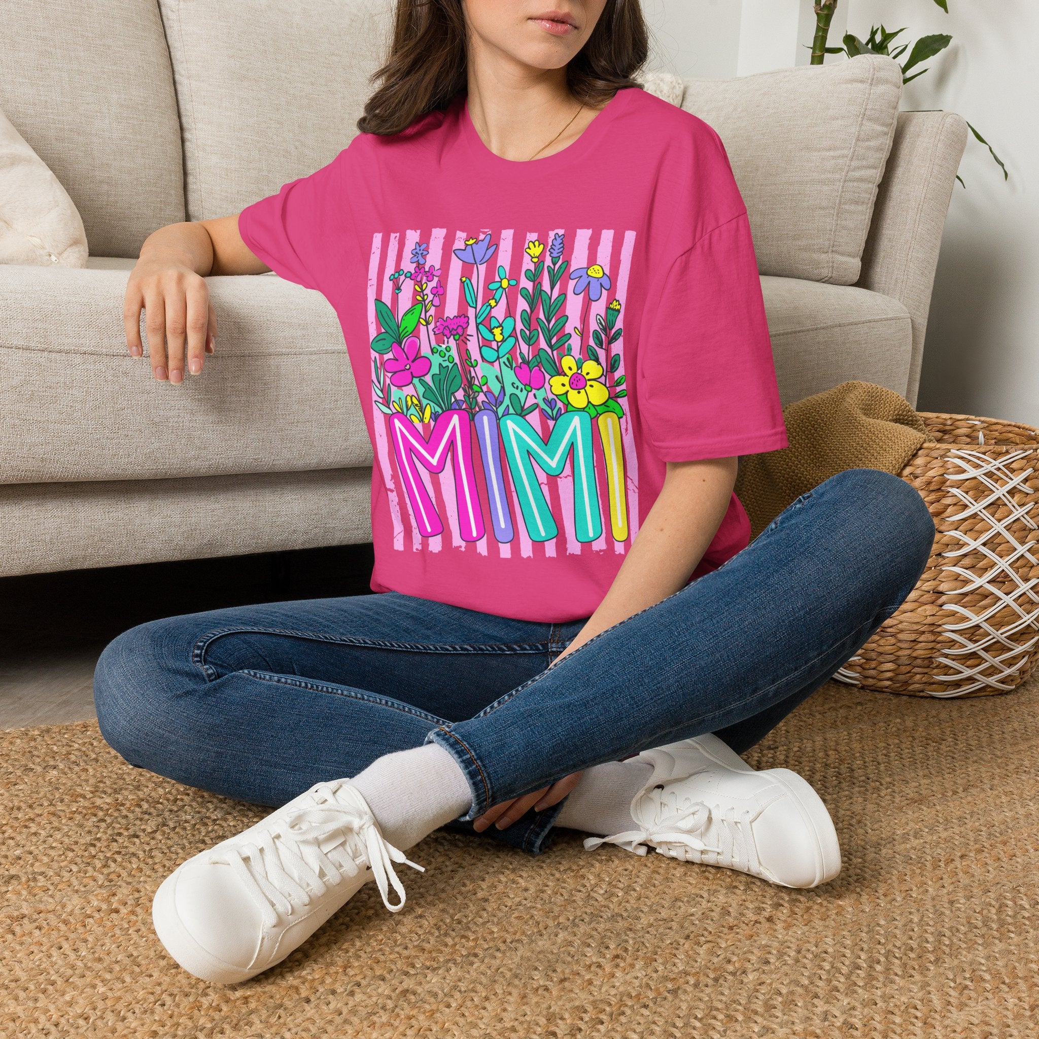 MMI Floral Graphic T-Shirt — Colorful Spring Flower Bouquet Tee