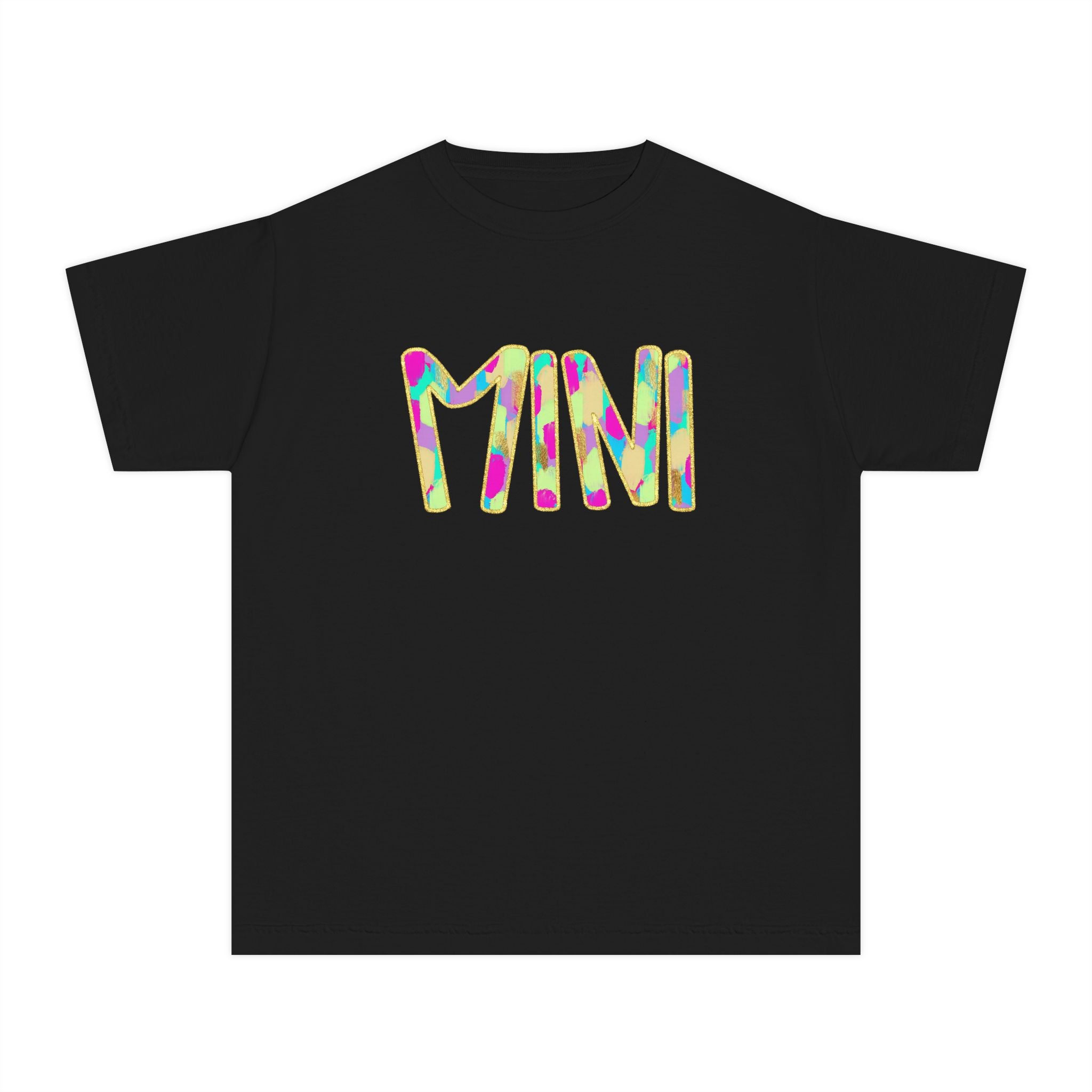 Youth Tee with Colorful 'MIM' Graphic — Vibrant Kid's Casual Shirt