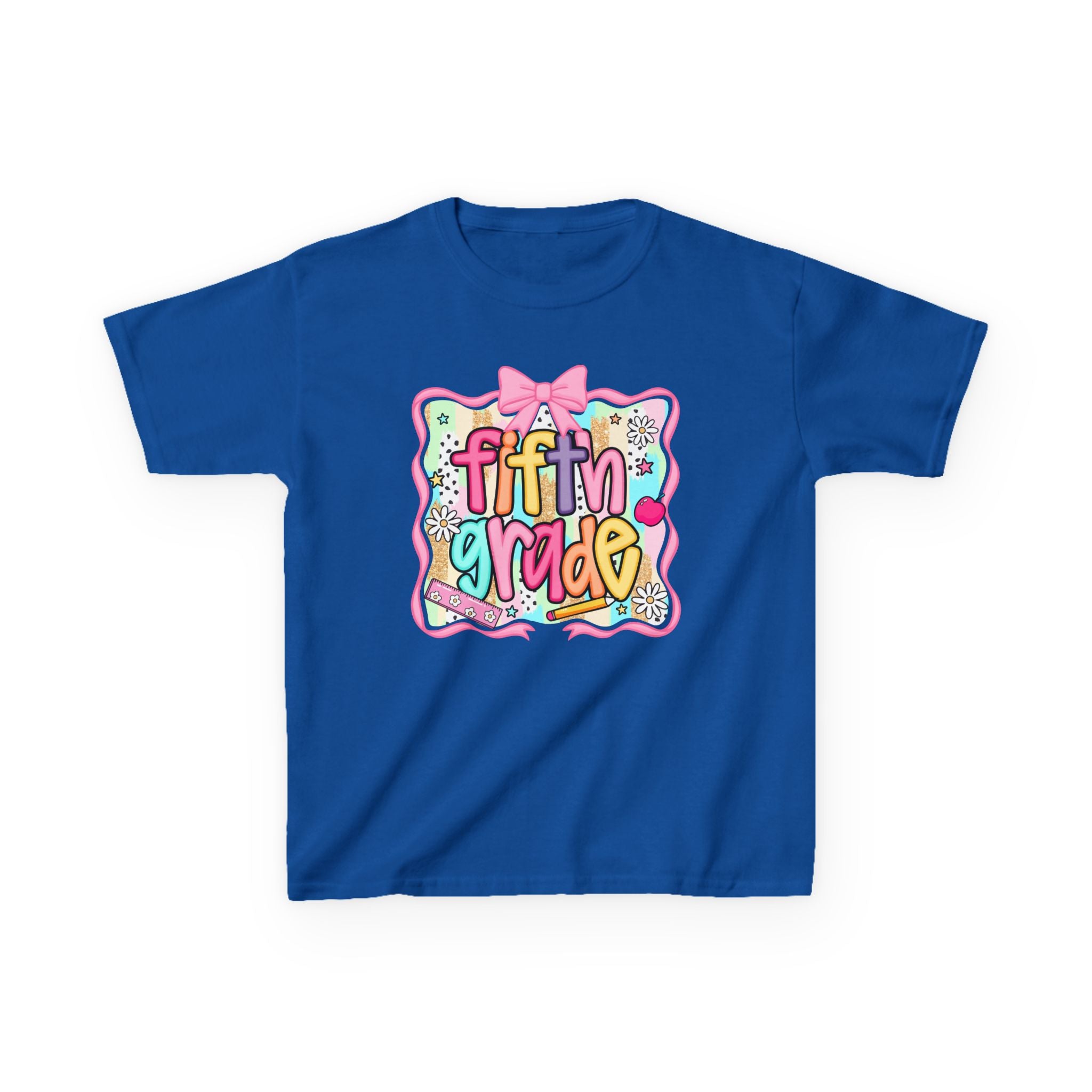 Fifth Grade Kids T-Shirt — Colorful Back-to-School Classroom Tee
