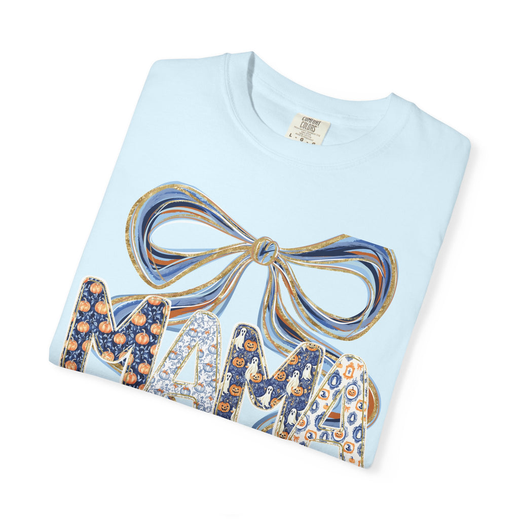 Fall Pumpkin Mama Bow - Comfort Color