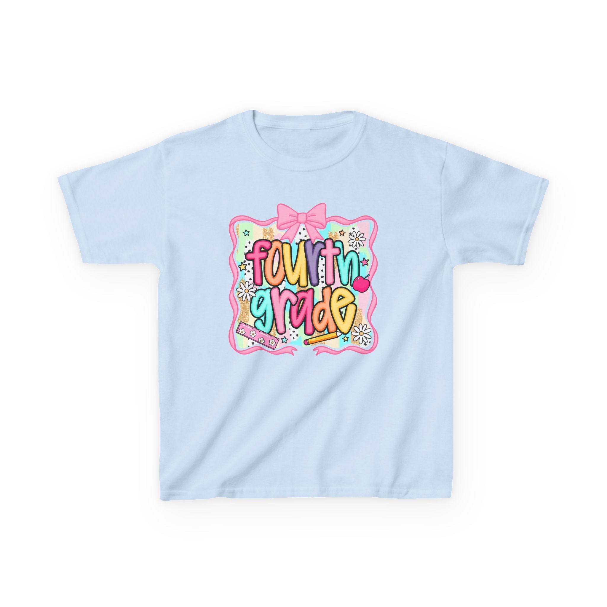 Fourth Grade Kids T-Shirt — Cute Colorful Back-to-School Shirt