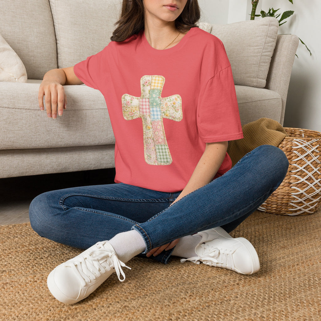Patchwork Cross - Gildan Soft Style
