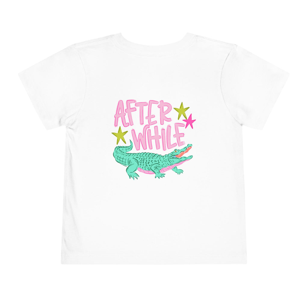 Toddler Tee — 'Later/After While' Cute Crocodile Graphic Shirt