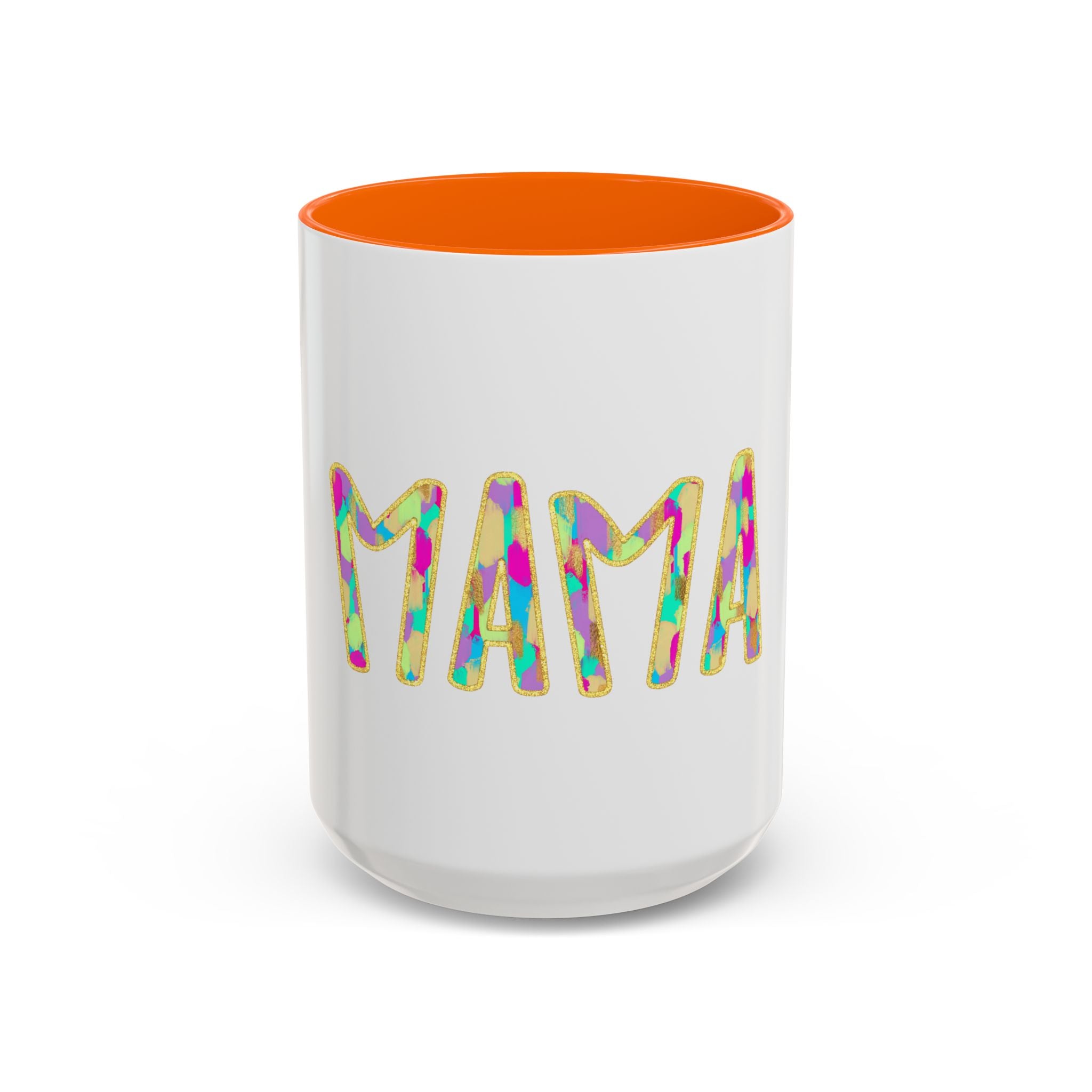 Mama Colorful Confetti Accent Coffee Mug — 11/15oz