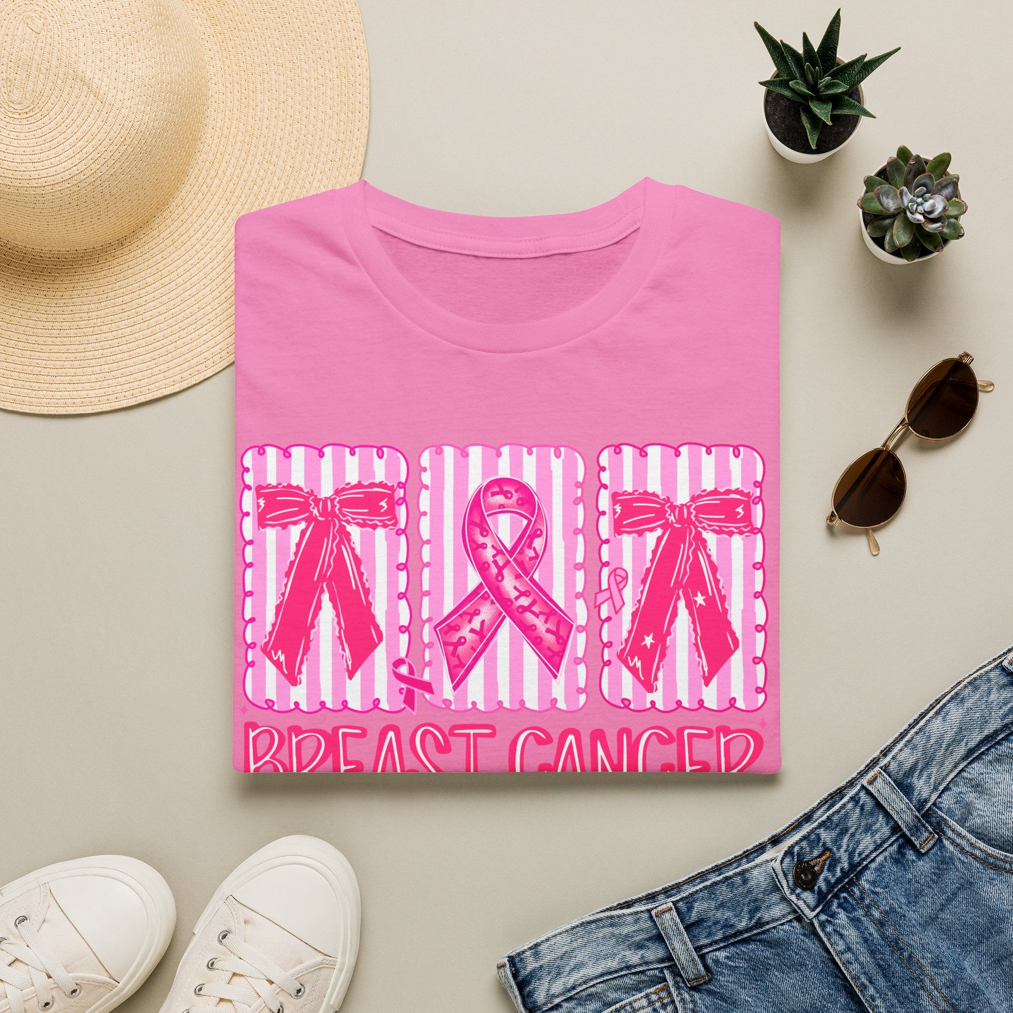 Breast Cancer Awareness T-Shirt — Pink Ribbon Support Tee