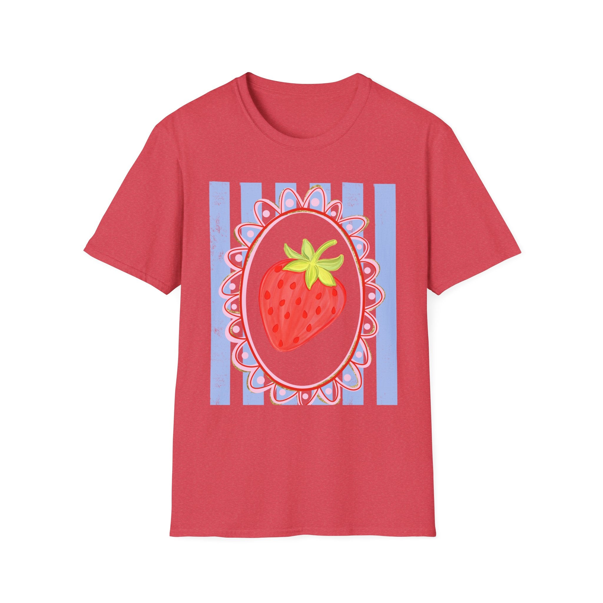 Strawberry with Frame - Gildan Soft Style