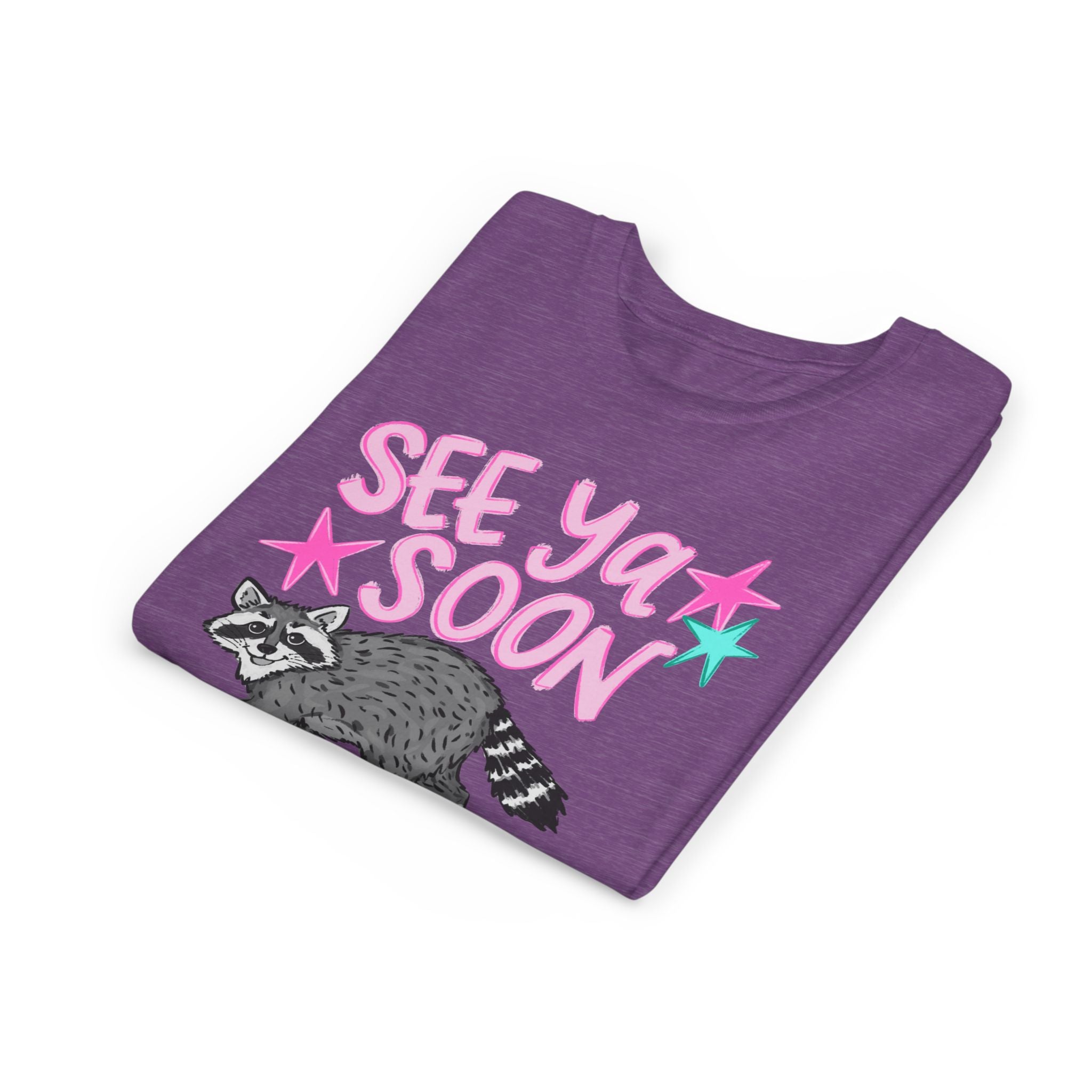Youth Tee — "See Ya Soon" Raccoon Graphic Shirt