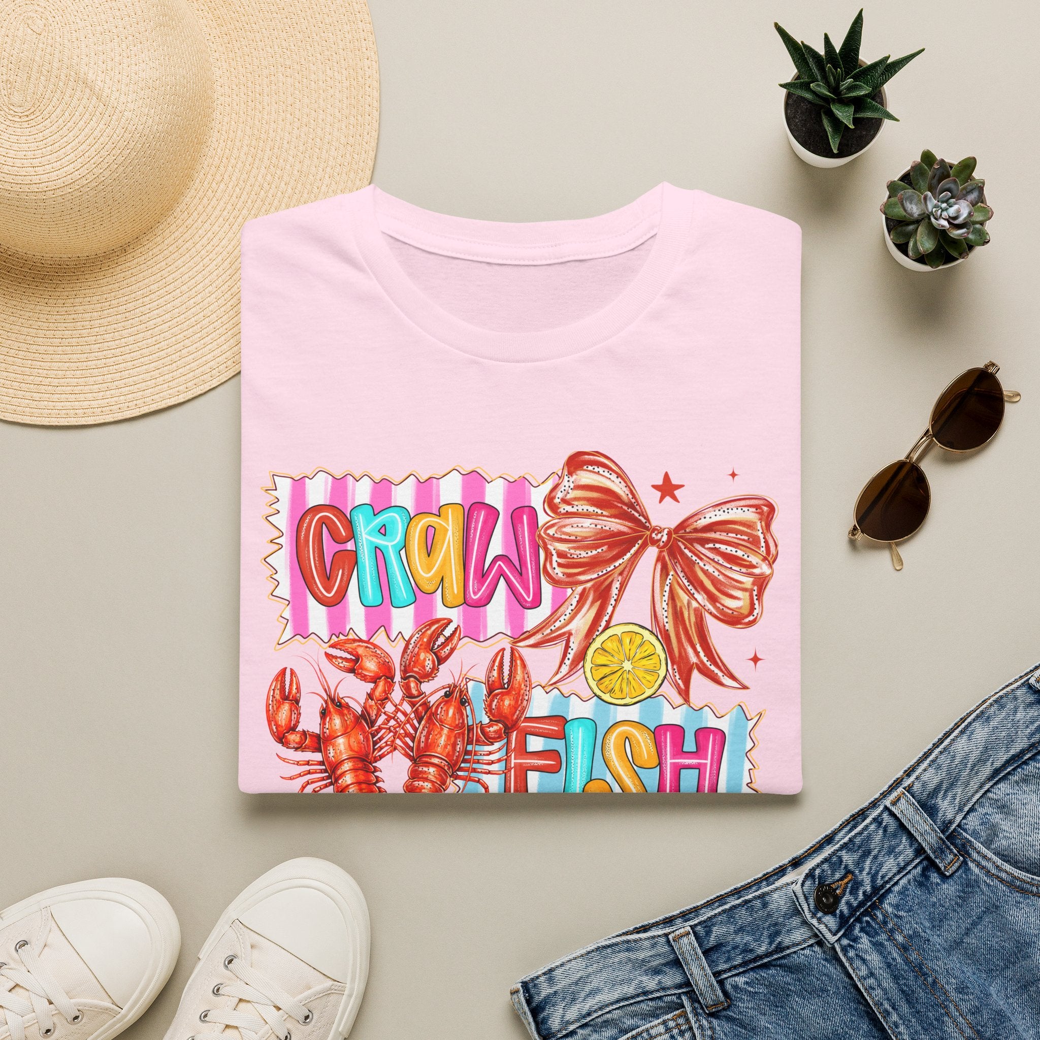 Crawfish Season T-Shirt — Colorful Cajun Seafood Graphic Tee