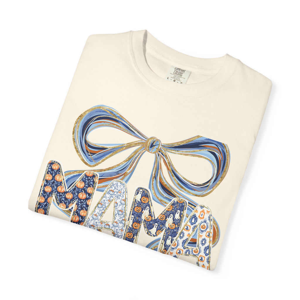 Fall Pumpkin Mama Bow - Comfort Color