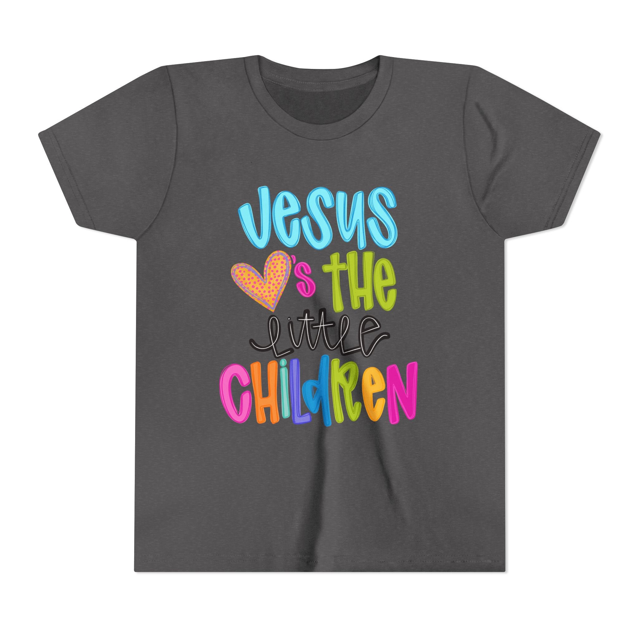 Kids Tee — "Jesus Loves the Little Children" Colorful Faith Shirt