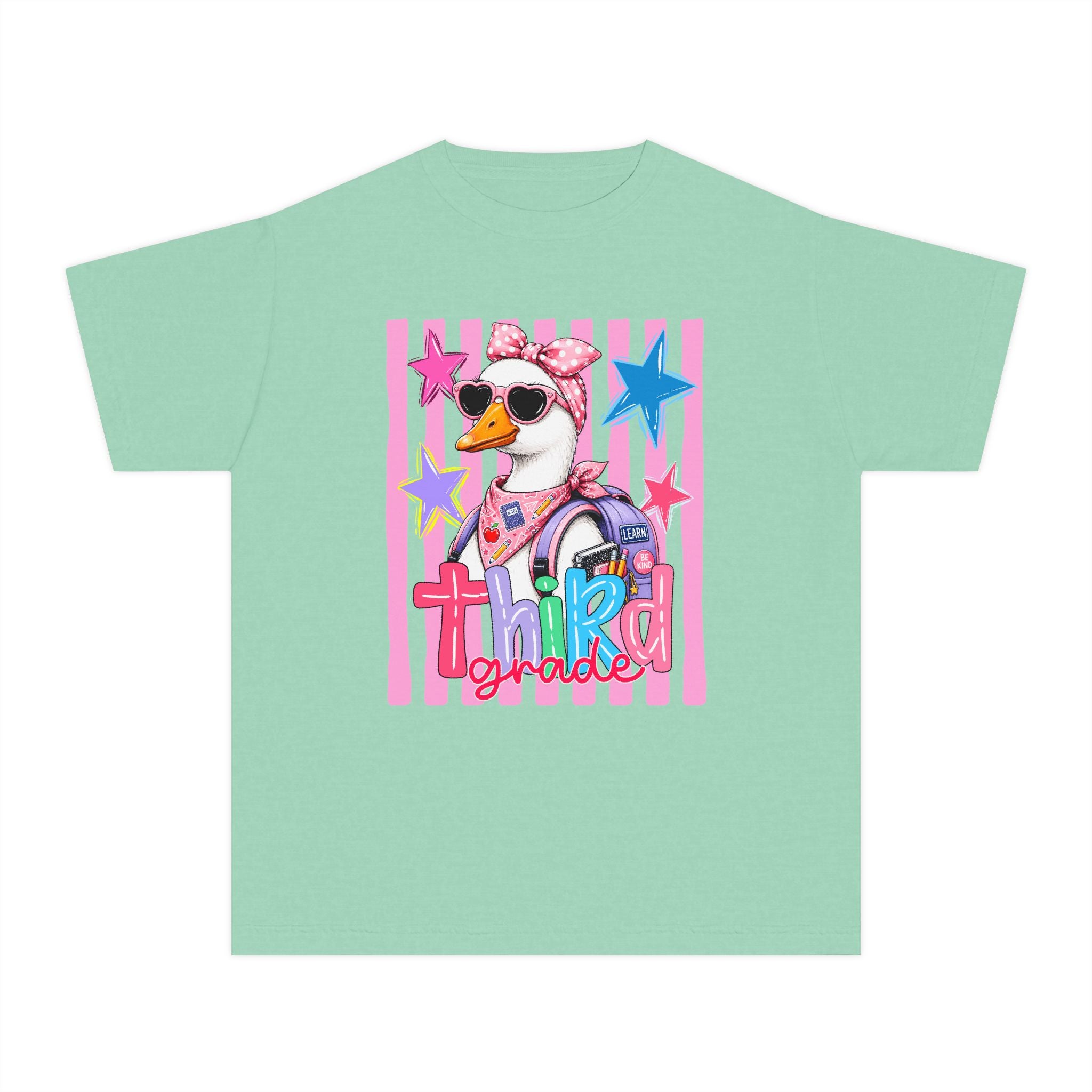 'Third Grade' Cool Girl Duck Back-to-School Shirt