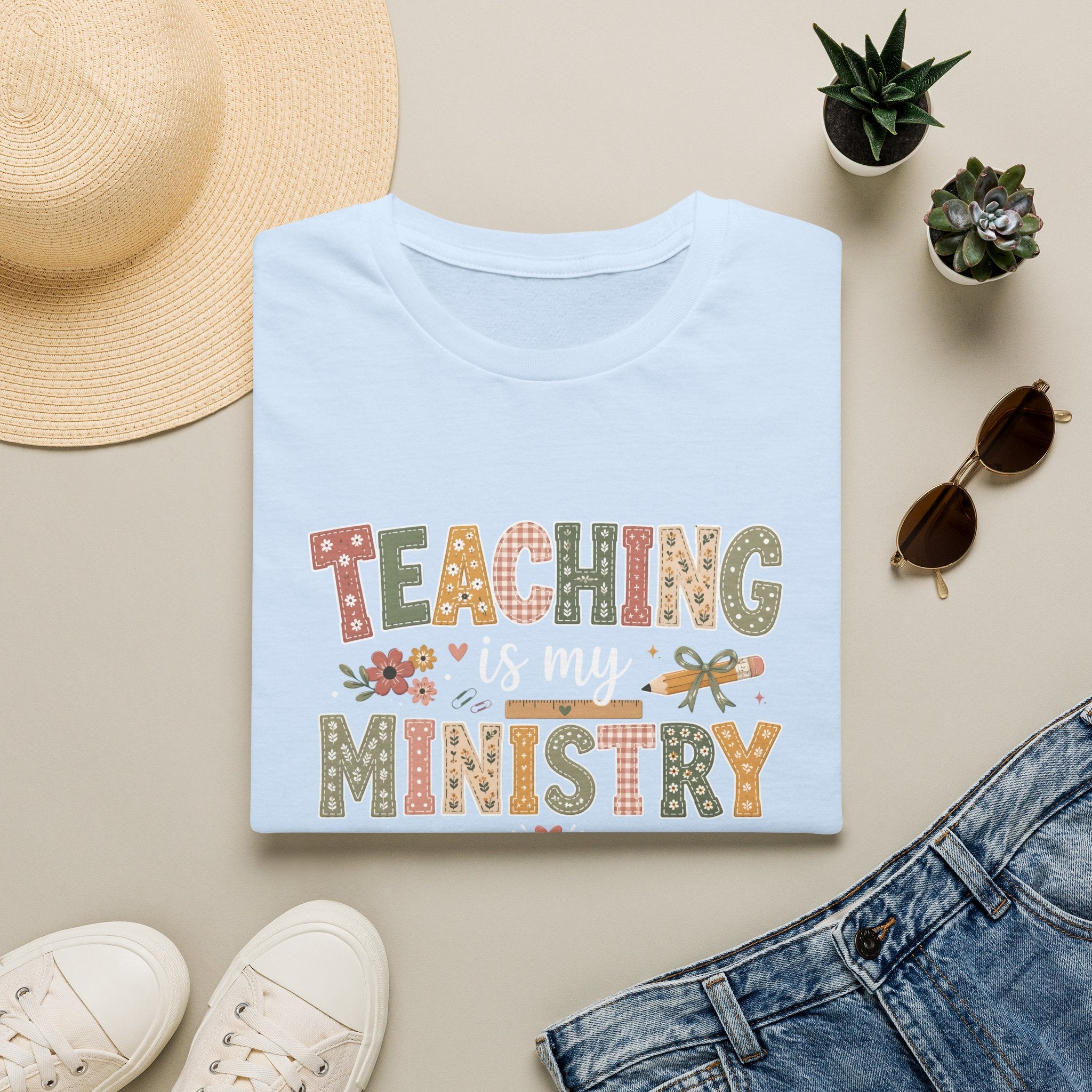 Teaching Is My Ministry T-Shirt — Christian Teacher Gifts, Faith-Based Classroom Tee