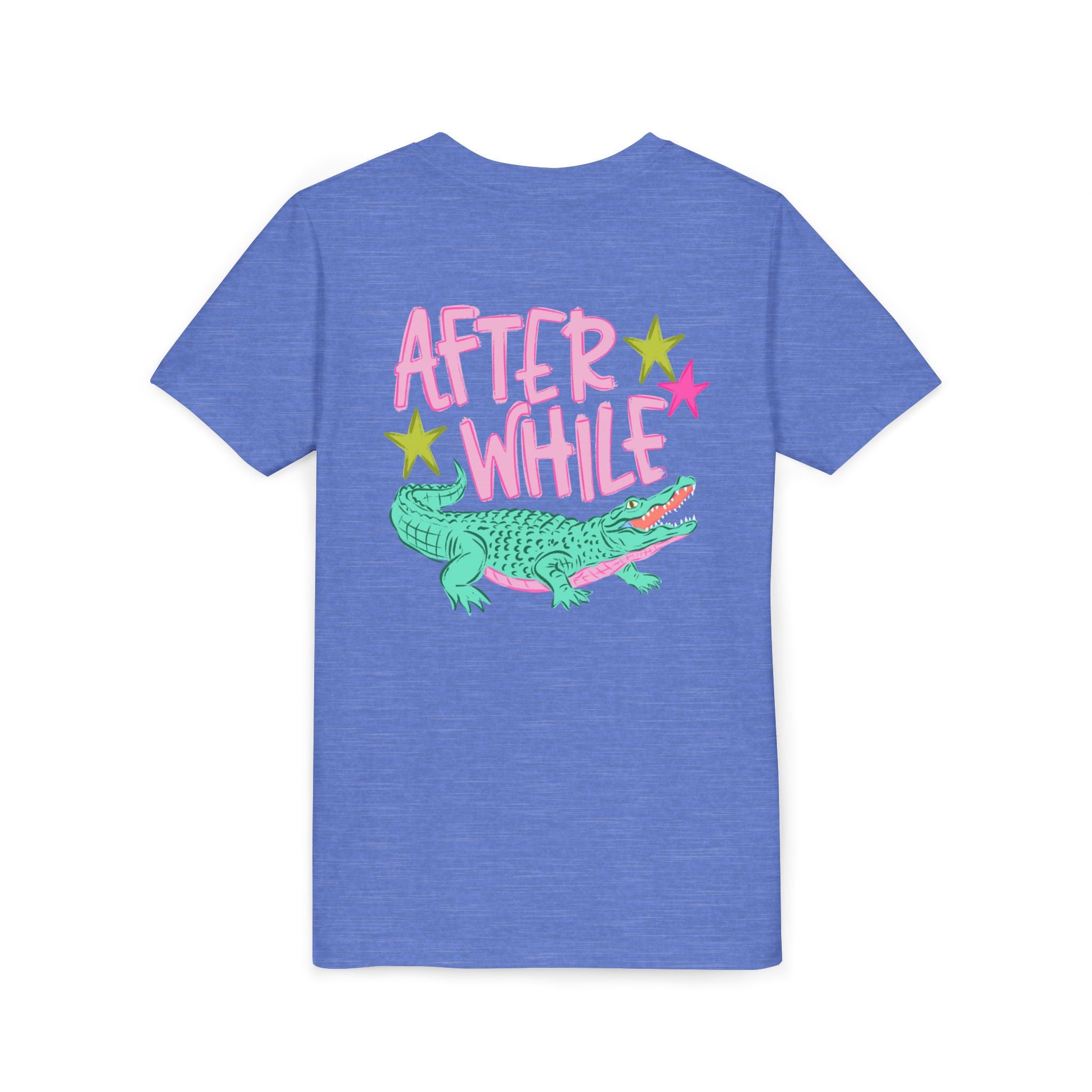 Youth Tee — "Later/After While" Retro Crocodile Graphic
