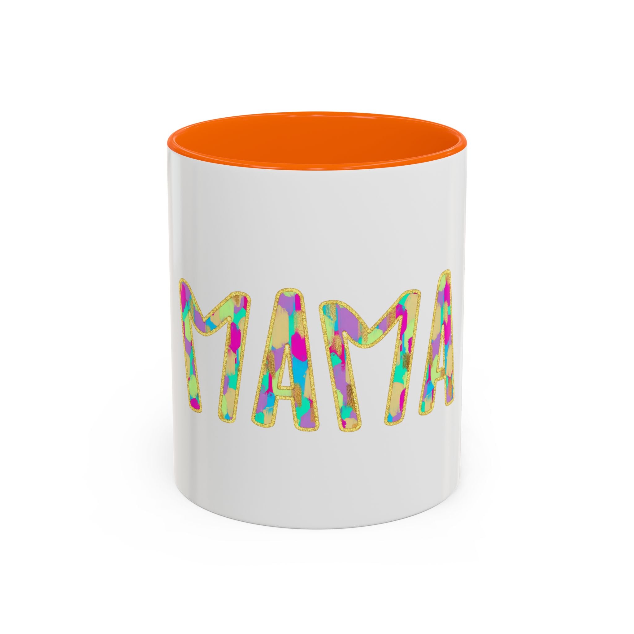 Mama Colorful Confetti Accent Coffee Mug — 11/15oz