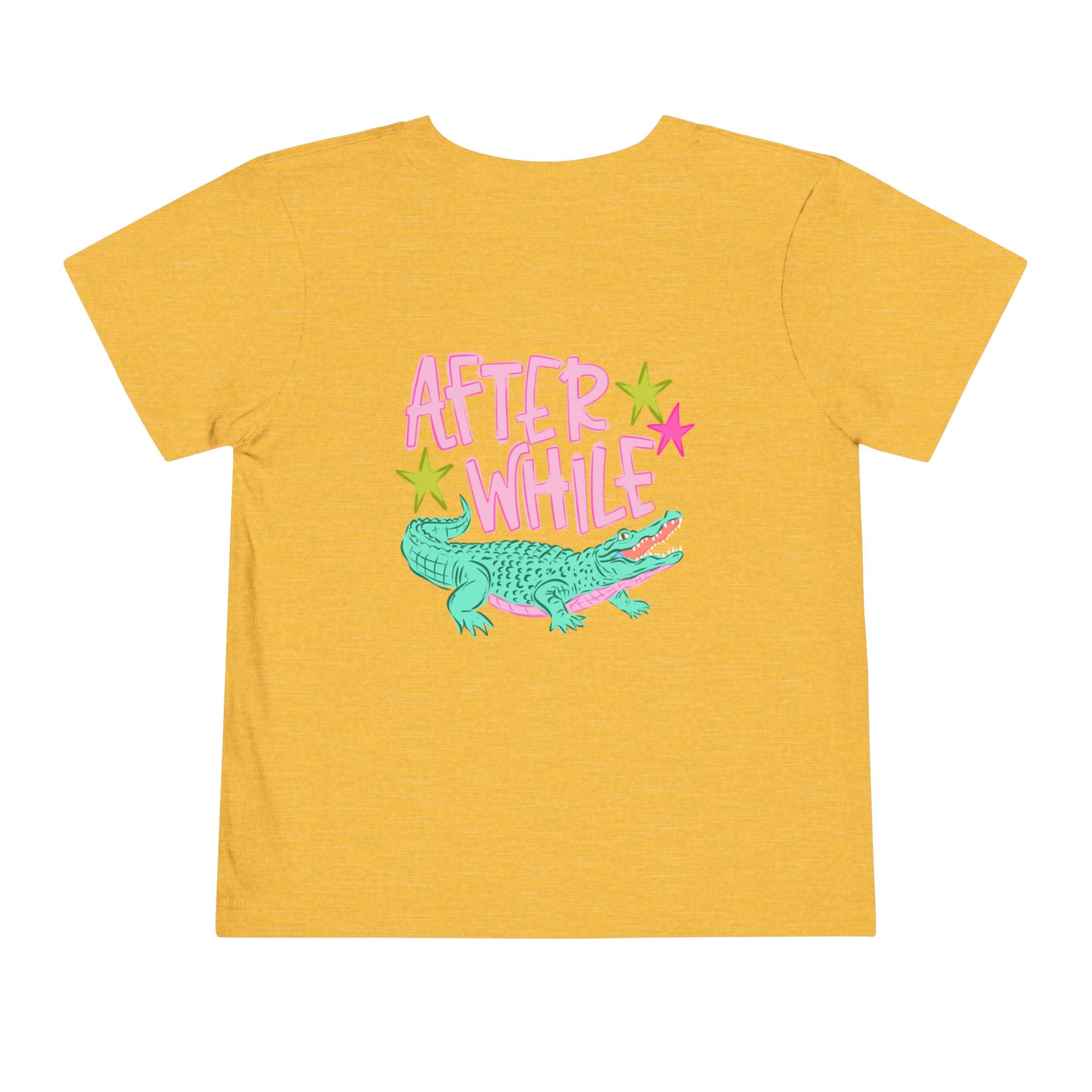 Toddler Tee — 'Later/After While' Cute Crocodile Graphic Shirt