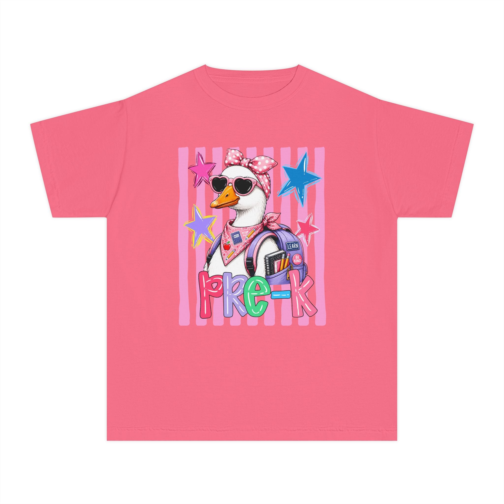 Pre-K Girl Duck Kids Tee — Cute Back-to-School Preschool Shirt